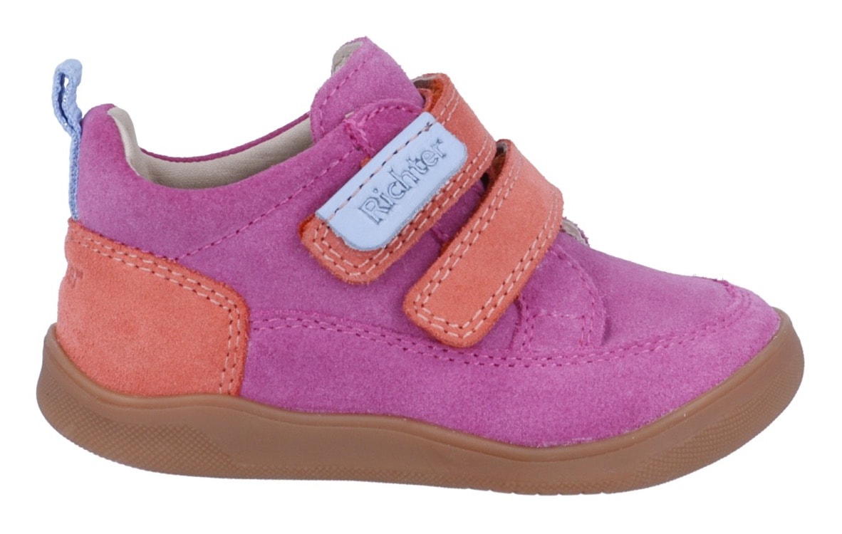Richter Lauflernschuh »Samy WMS: mittel«, Sneaker im Colorblocking-Look, Größenschablone zum Download