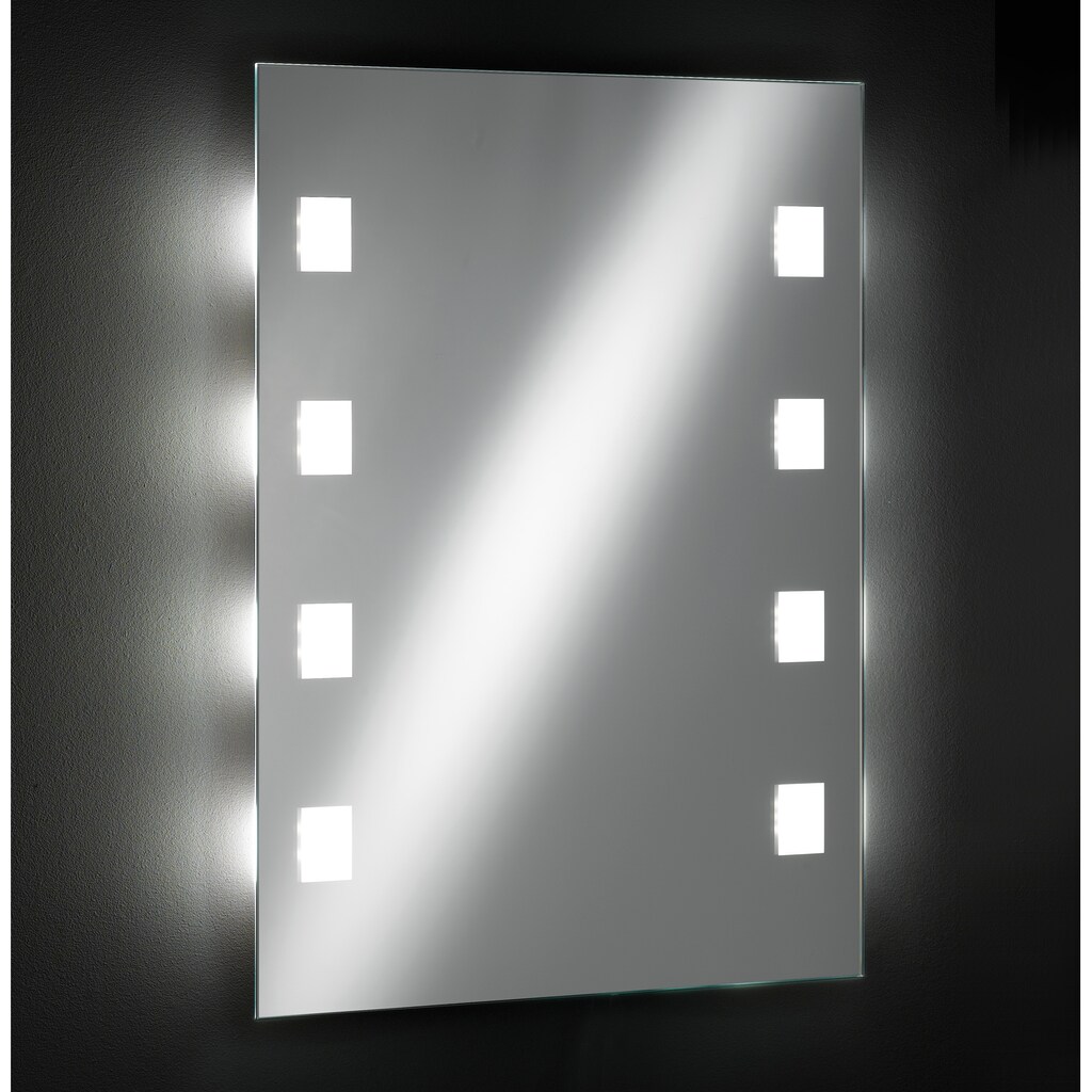 FISCHER & HONSEL LED Bad-Spiegelleuchte »Spiegel«, mit integr. LED-Leuchtmodul, Dimmfunktion, Gr. ca. 56 x 70 cm