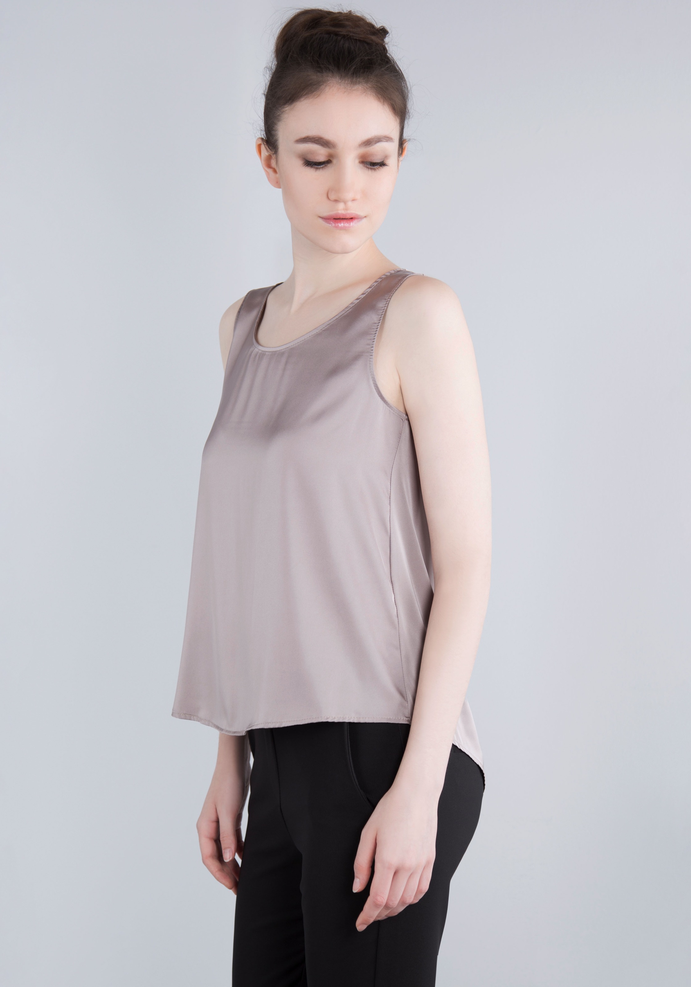 IMPERIAL Blusentop in glänzender Satinqualität