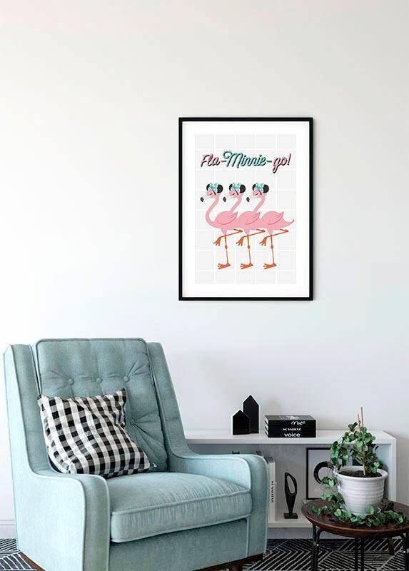 Komar Bild »Minnie Mouse Fla-Minnie-go«, Disney, (1 St.), Wandbild zur Dekoration im Kinderzimmer - ohne Rahmen