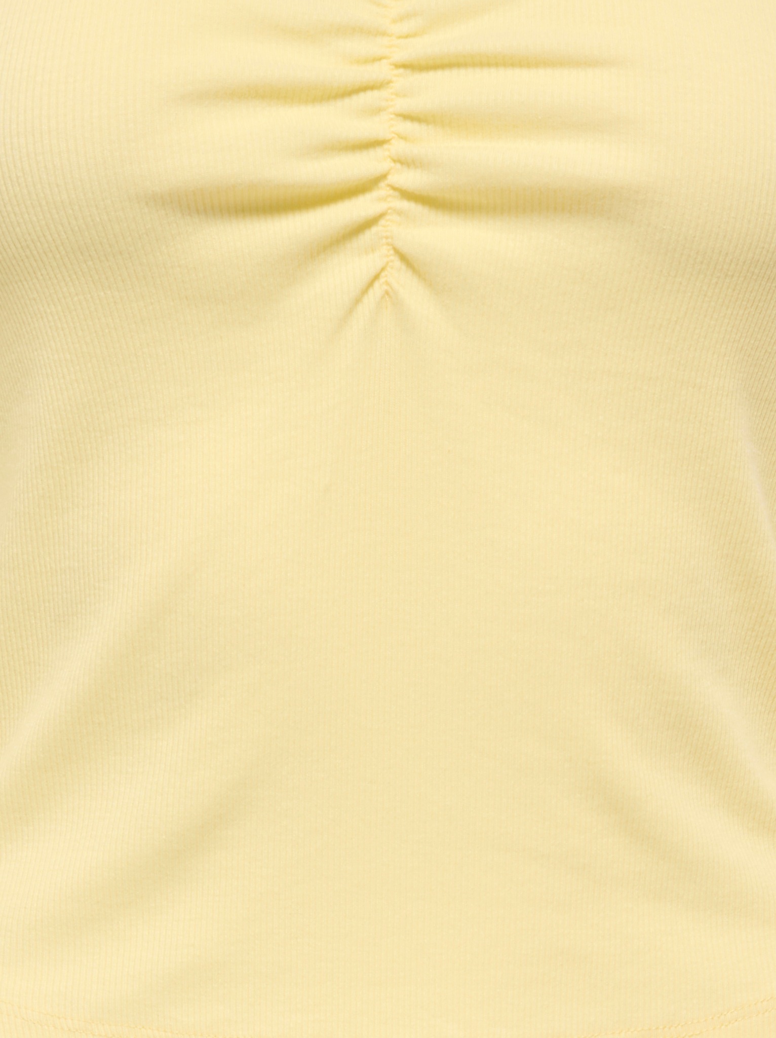 ONLY Langarmshirt »ONLBETTY LIFE L/S SCALLOP V-NECK CC JRS« mit Raffung am Ausschnitt