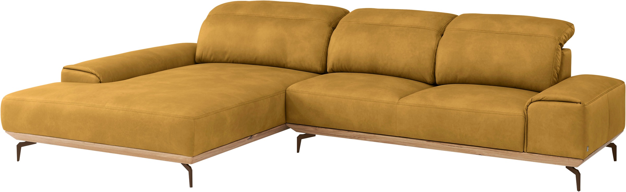 Musterring Wohnlandschaft »MR 2490«, Bronze-Fuß, Sitzhöhe 48cm, wahlweise mit Funktionen, Maße 342 x 207 cm