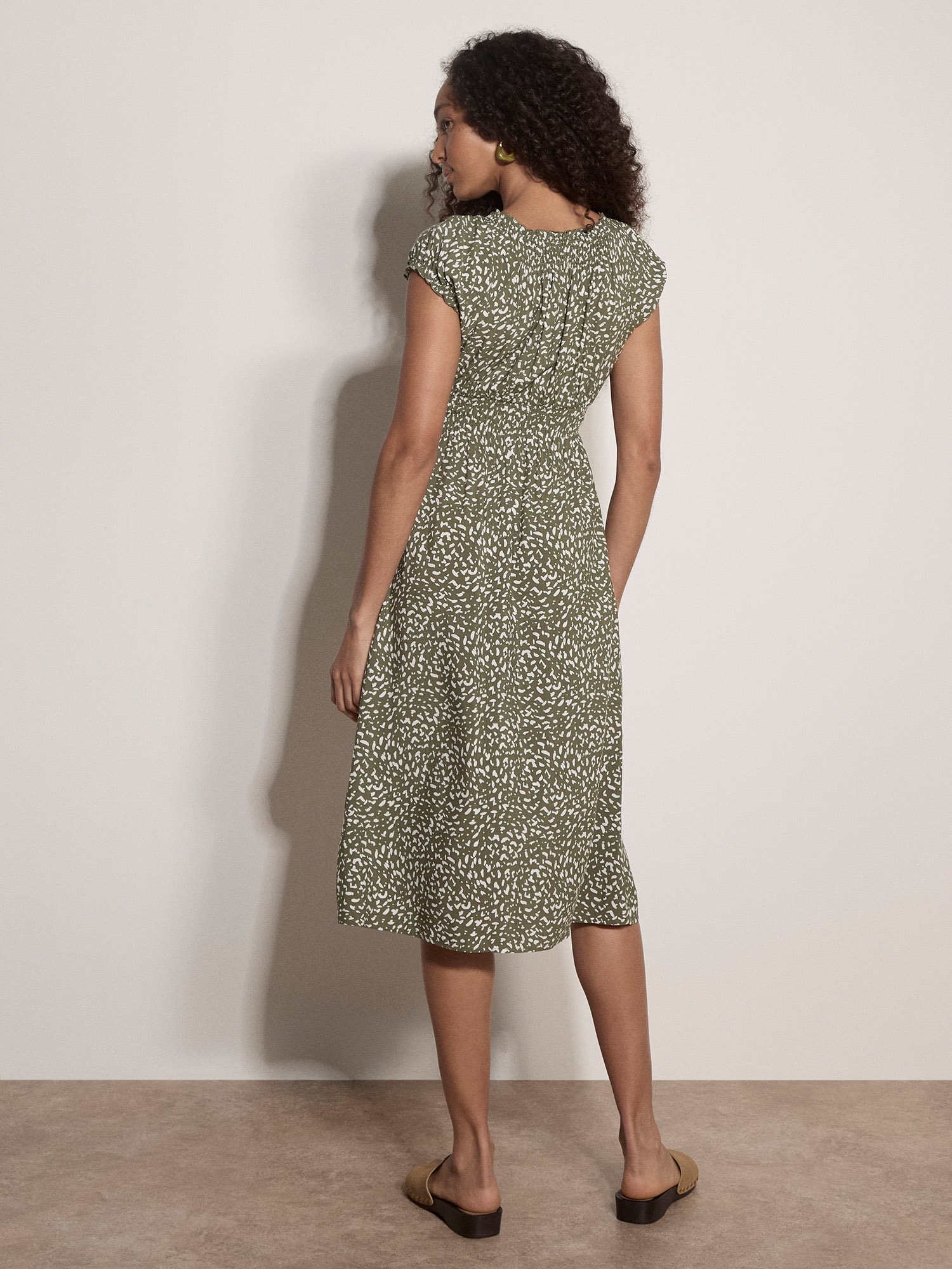 Apricot Druckkleid »Midikleid« Elastischer Bund