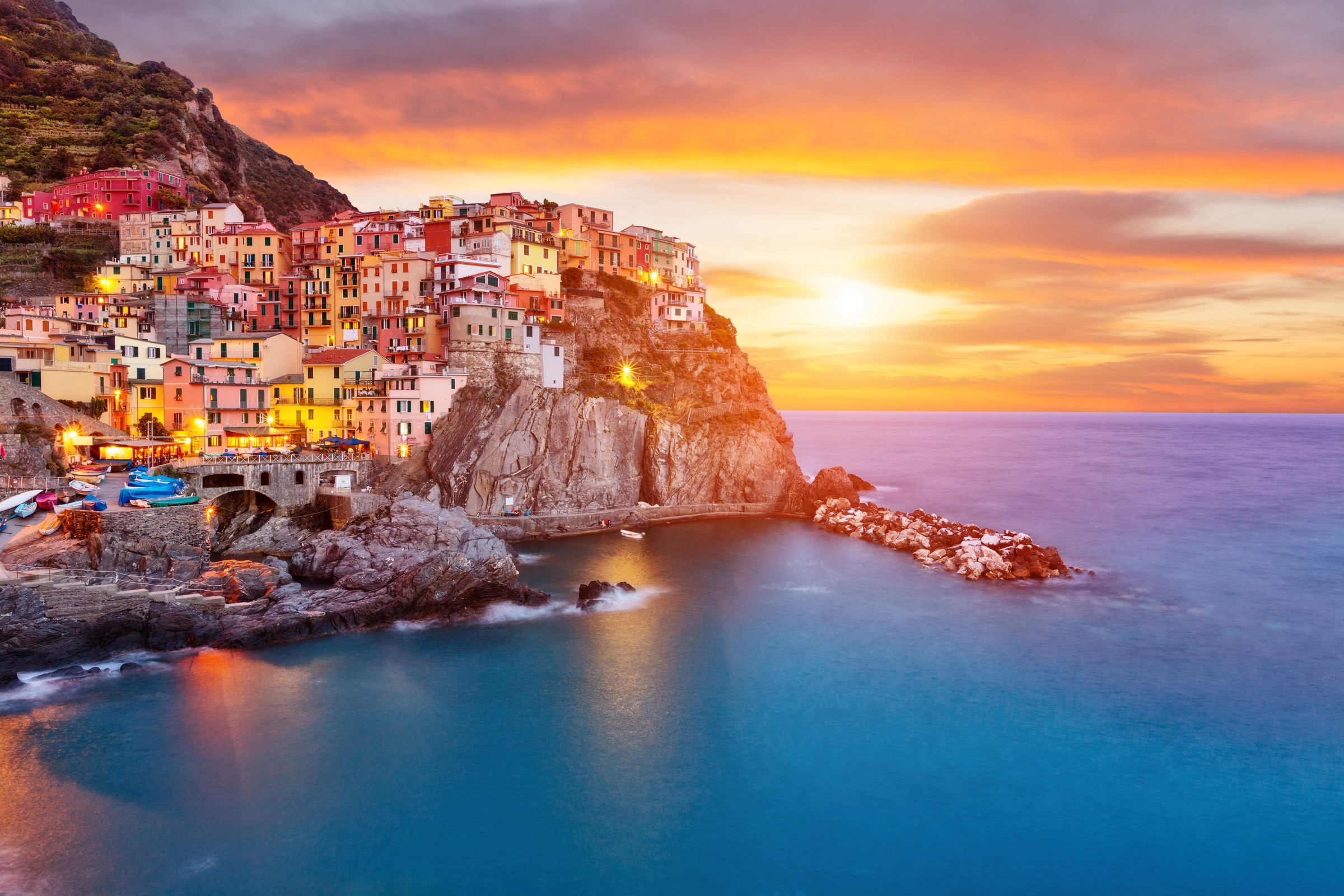 Papermoon Fototapete »Manarola, Cinque Terre Coast«