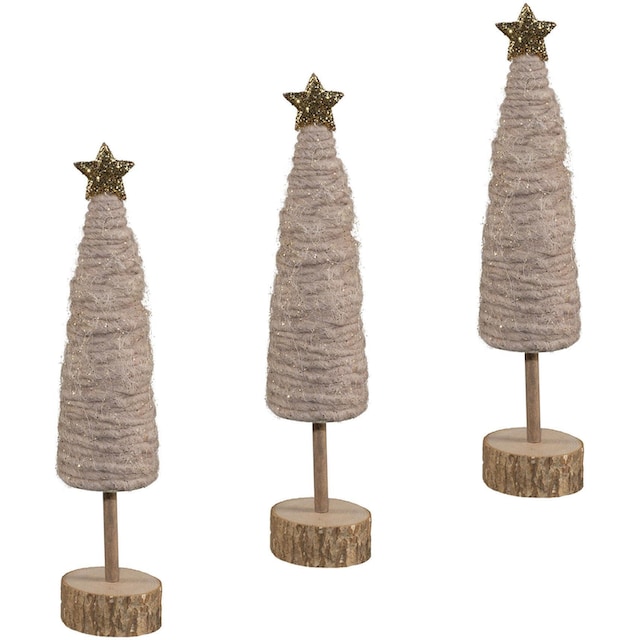 Raten Wolle, auf ca. Creativ kaufen aus je 25 Dekobaum Höhe »Weihnachtsdeko«, und cm deco Holz