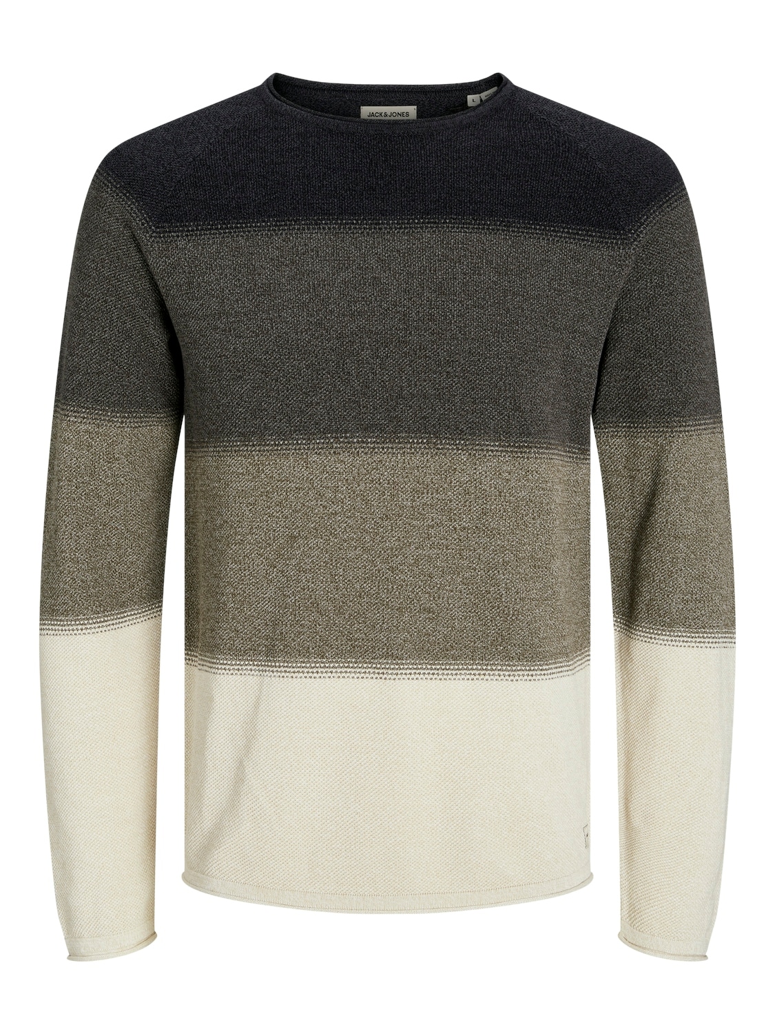 Jack & Jones »JJEHILL KNIT CREW NECK NOOS« mit Strukturstrick