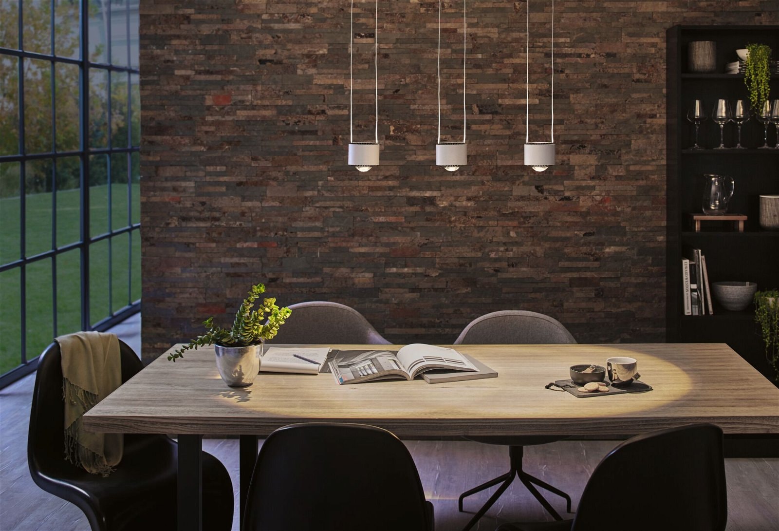 Paulmann Schienensystem-Leuchten »URail Pendel Aldan 8,5 / 1x4,5W 4000K 230V Schwarz matt, Schwarz« LED-Modul 1 Stk. Neutralweiß 930lm / 530lm, dimmbar