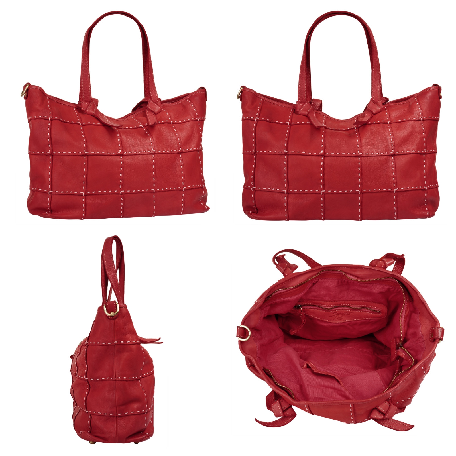 Samantha Look Shopper, echt Leder, Made in Italy