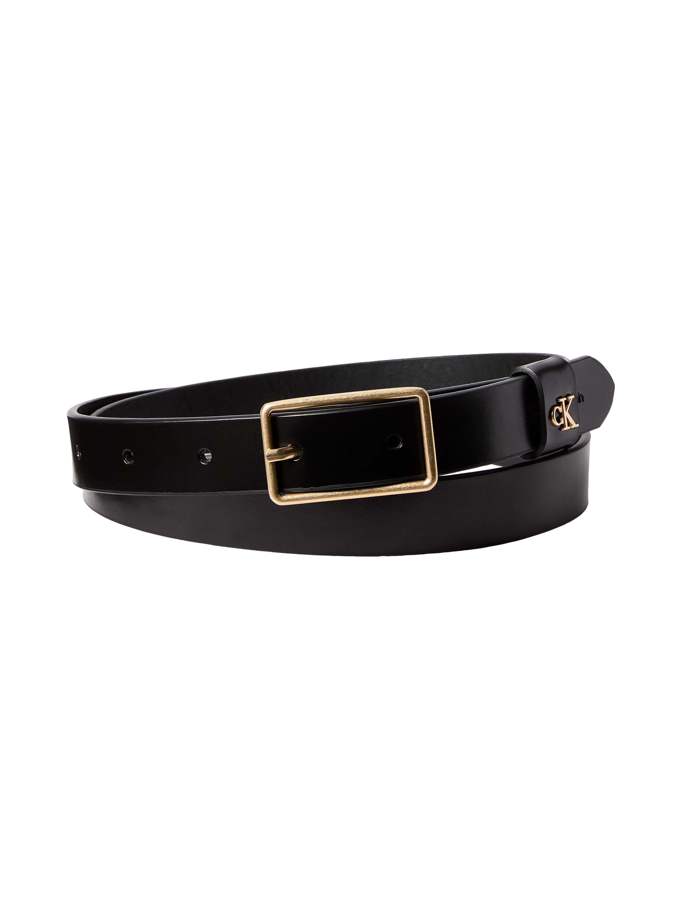 Calvin Klein Ledergürtel »SQUARE BUCKLE CK LOOP 25MM« Größenverstellbar