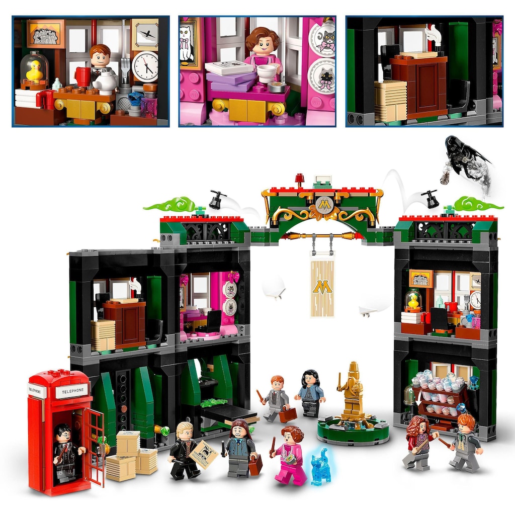 LEGO® Konstruktionsspielsteine »Zaubereiministerium (76403), LEGO® Harry Potter«, (990 St.)