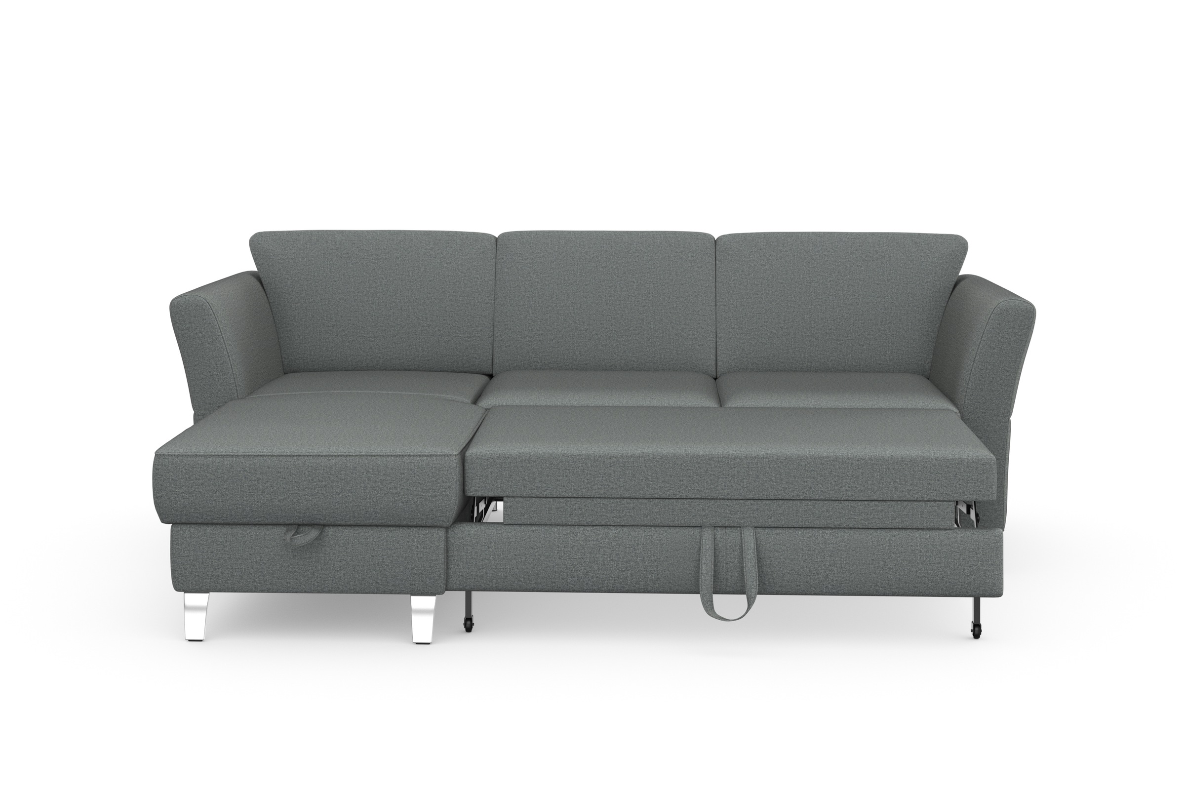 sit&more Ecksofa »Visby L-Form«, wahlweise mit Bettfunktion und Bettkasten, frei im Raum stellbar