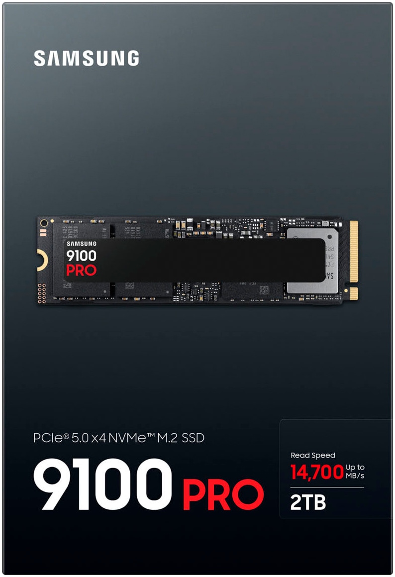 Samsung interne Gaming-SSD »9100 PRO 4TB«, 2,5 Zoll, Anschluss PCI Express 5.0