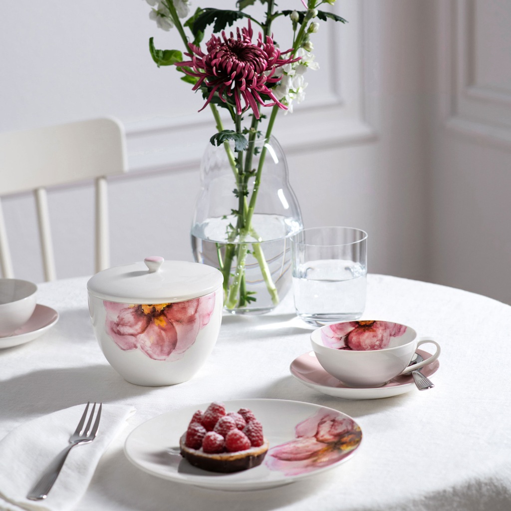 Villeroy & Boch Schale »Teedose mit Deckel Rose Garden ø 13,7 cm bunt«