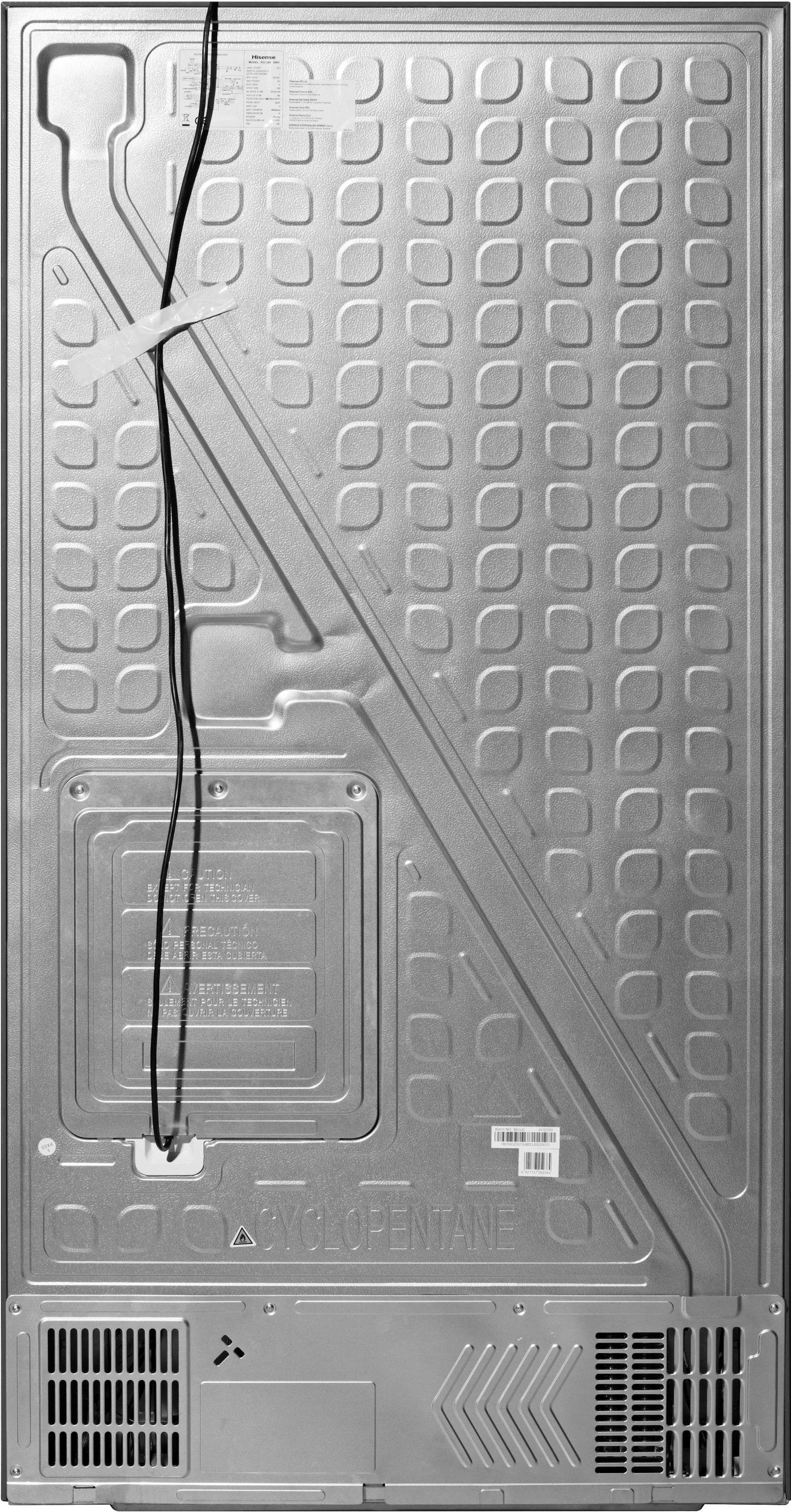 Hisense Multi Door, RQ758N4SAFE, 179 cm hoch, 92 cm breit ➥ 3 Jahre XXL  Garantie | UNIVERSAL | Side-by-Side Kühlschränke