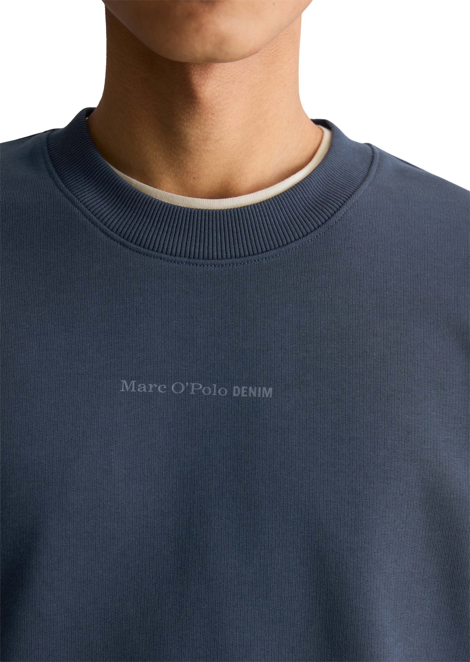 Marc O'Polo DENIM Sweatshirt , regular fit aus weichem Bio-Baumwoll-Sweat
