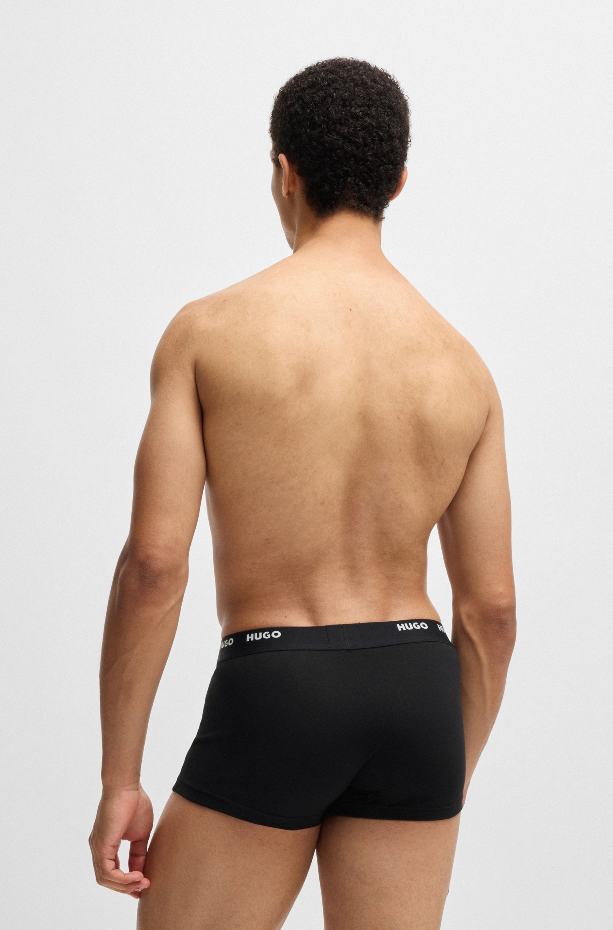 HUGO Underwear Trunk »TRUNK FIVE PACK«, (5 St.), mit HUGO Logoschriftzug am Bund
