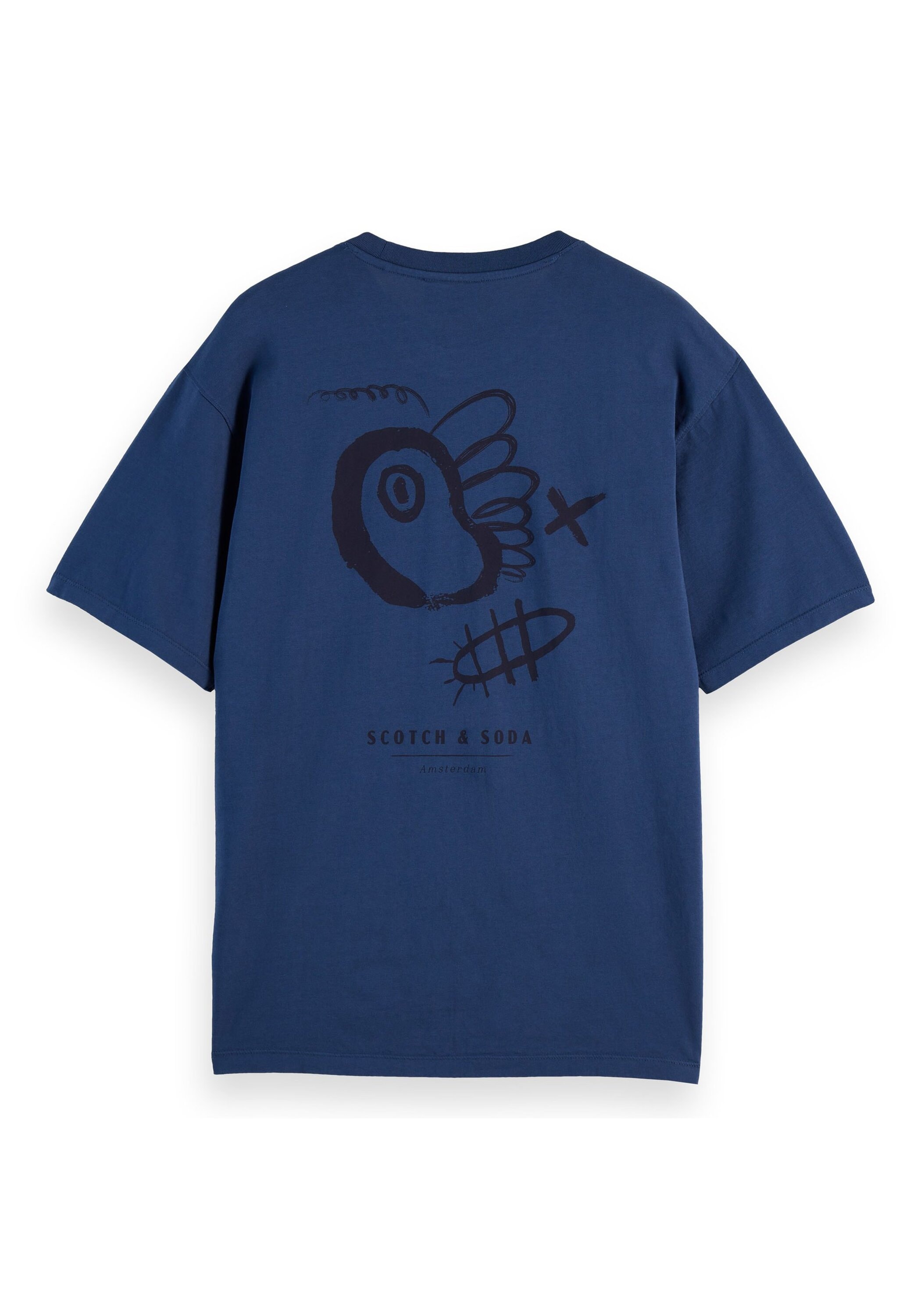 Scotch & Soda T-Shirt »T-Shirt Regular fit front and back artwork T-shirt 1er Pack«