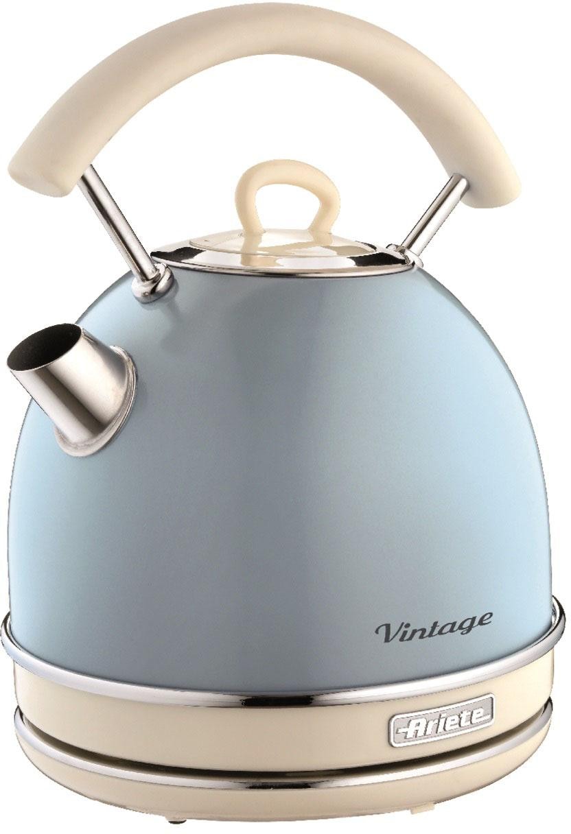 Ariete, Wasserkocher »2877BL Vintage« 1, 7 l 2200 W, aquablau, Wasserkocher