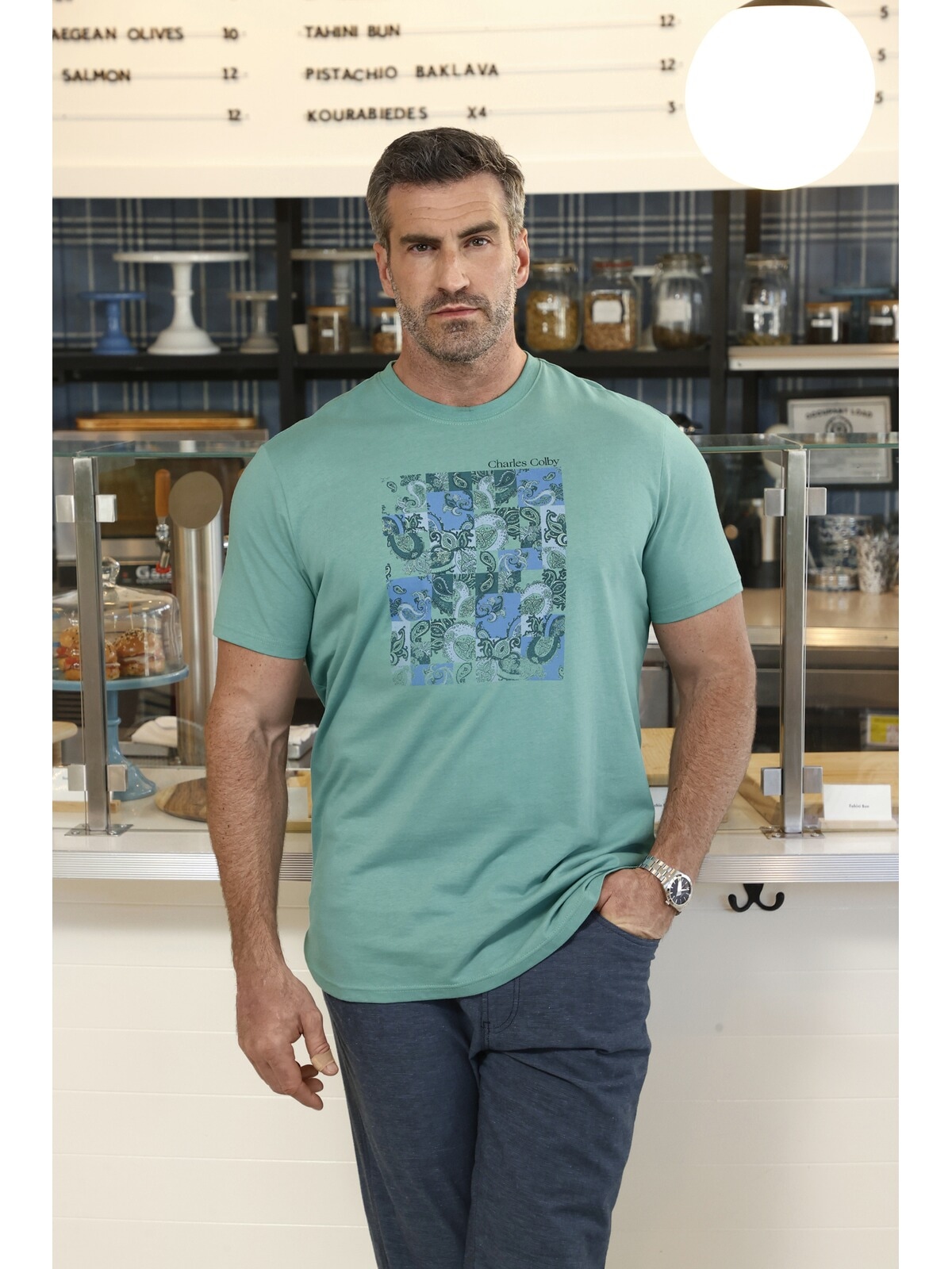 Charles Colby Rundhalsshirt »T-Shirt EARL CHALMERS«