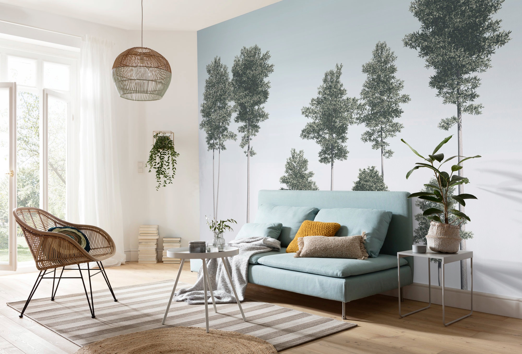 Komar Vliestapete »Digitaldruck Vlies -  Pines - Größe 400 x 280 cm« bedruckt glatt Wohnzimmer, Schlafzimmer
