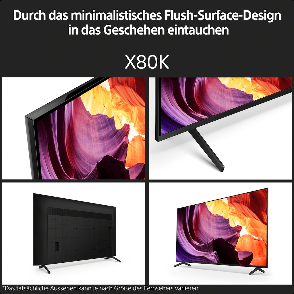 Sony LCD-LED Fernseher »KD65X80K«, 164 cm/65 Zoll, 4K Ultra HD, Smart-TV-Google TV