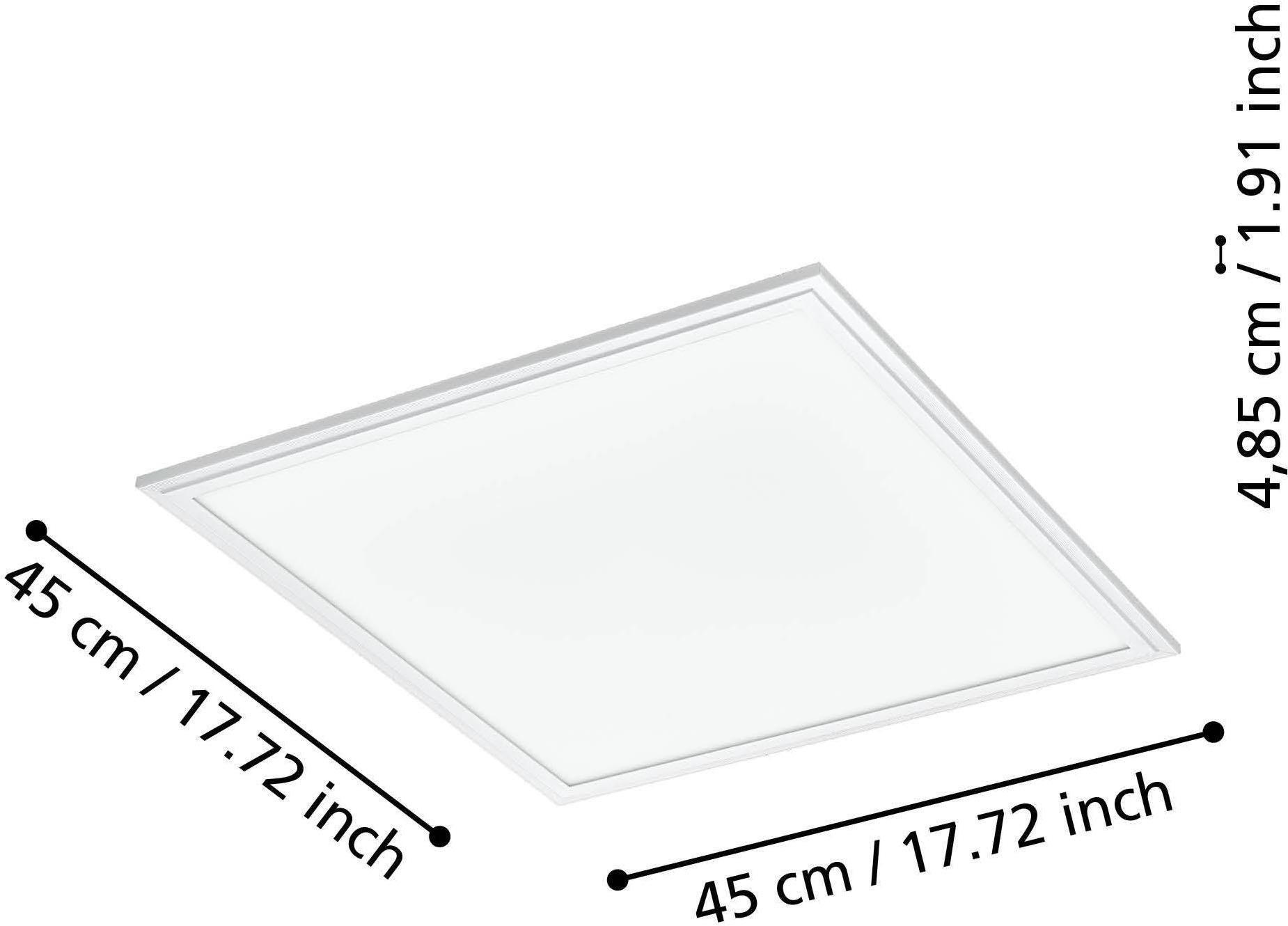 EGLO Deckenleuchte »SALOBRENA-Z« LED-Modul 1 Stk. warmweiß - kaltweiß Disco-Modus, App/Sprachsteuerung Alexa, 45x45x5cm, exkl. Fernbedienung