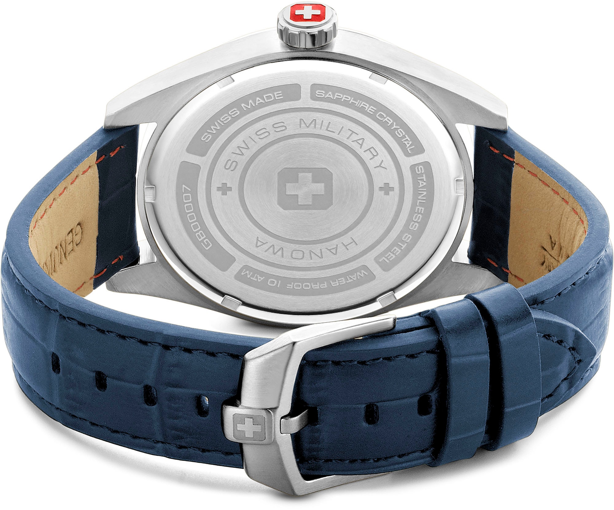 Swiss Military Hanowa Quarzuhr »LYNX, SMWGB0000702«, Armbanduhr, Herrenuhr, Schweizer Uhr, Swiss Made, Datum, Saphirglas