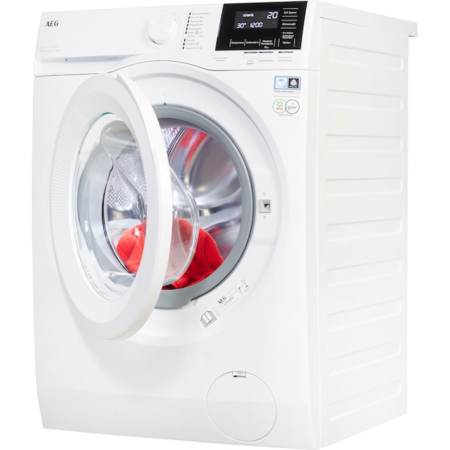 AEG Waschmaschine »LR6F60400«, 6000, LR6F60400, 10 kg, 1400 U/min,  ProSense® Mengenautomatik​ - spart bis 40% Zeit, Wasser und Energie mit 3  Jahren XXL Garantie