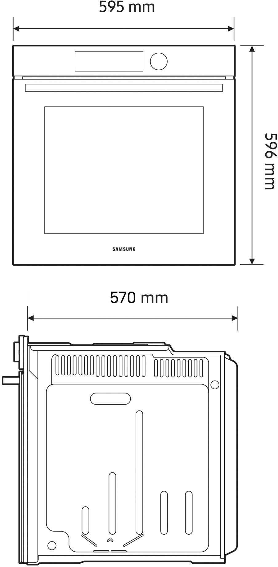 Samsung Pyrolyse Backofen NV3300A »NV68A1170BS«, Pyrolyse-Selbstreinigung