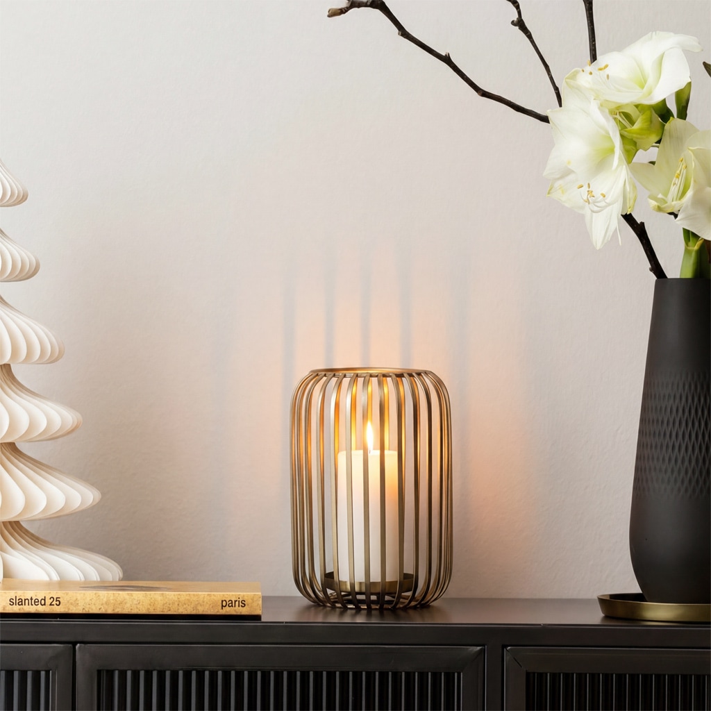 Villeroy & Boch Windlicht »Windlicht Christmas Chic 22,5 cm gold« Nur Dekoration
