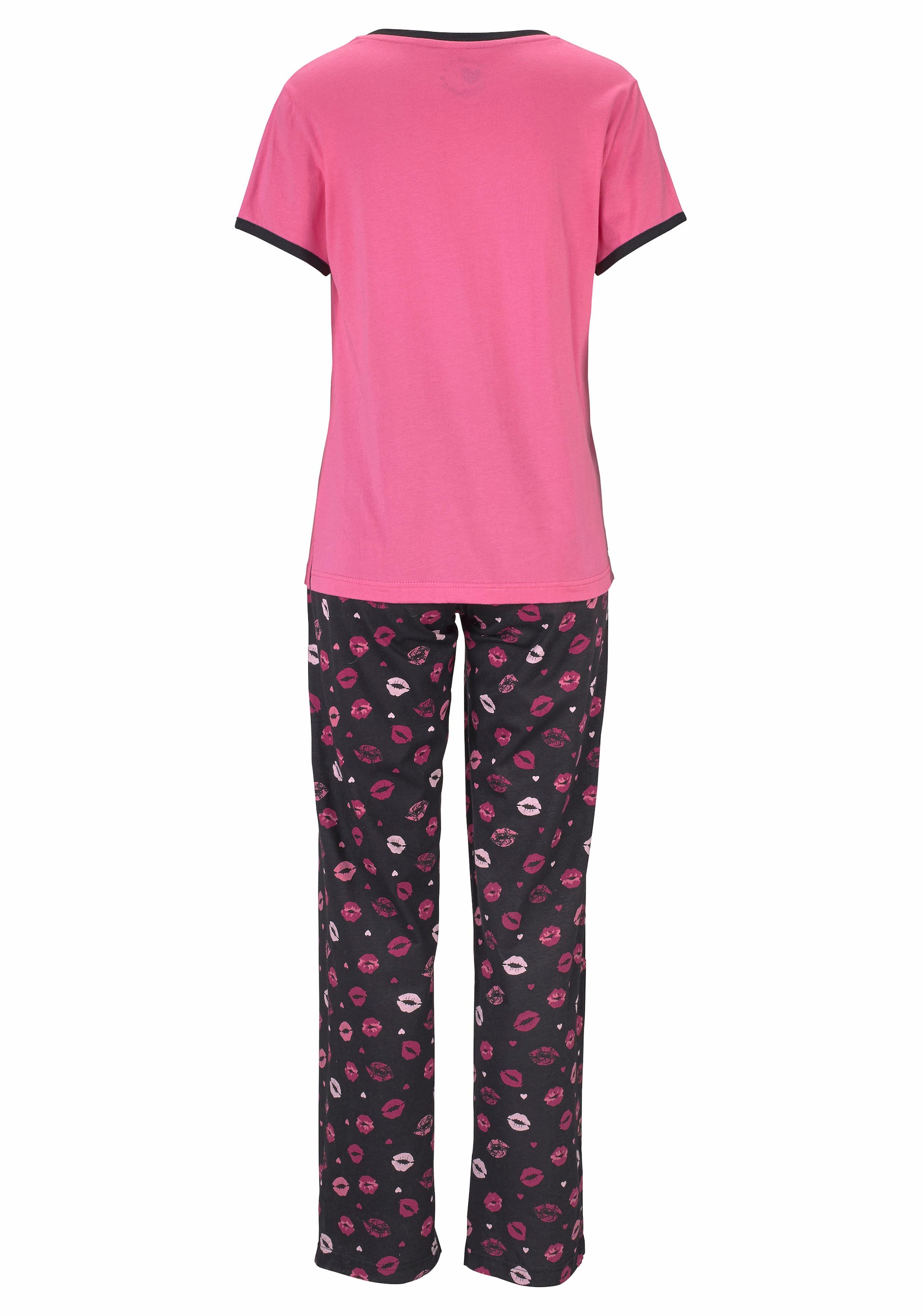 Vivance Dreams Pyjama, tlg.), Kussmund (3 Print bei mit ♕