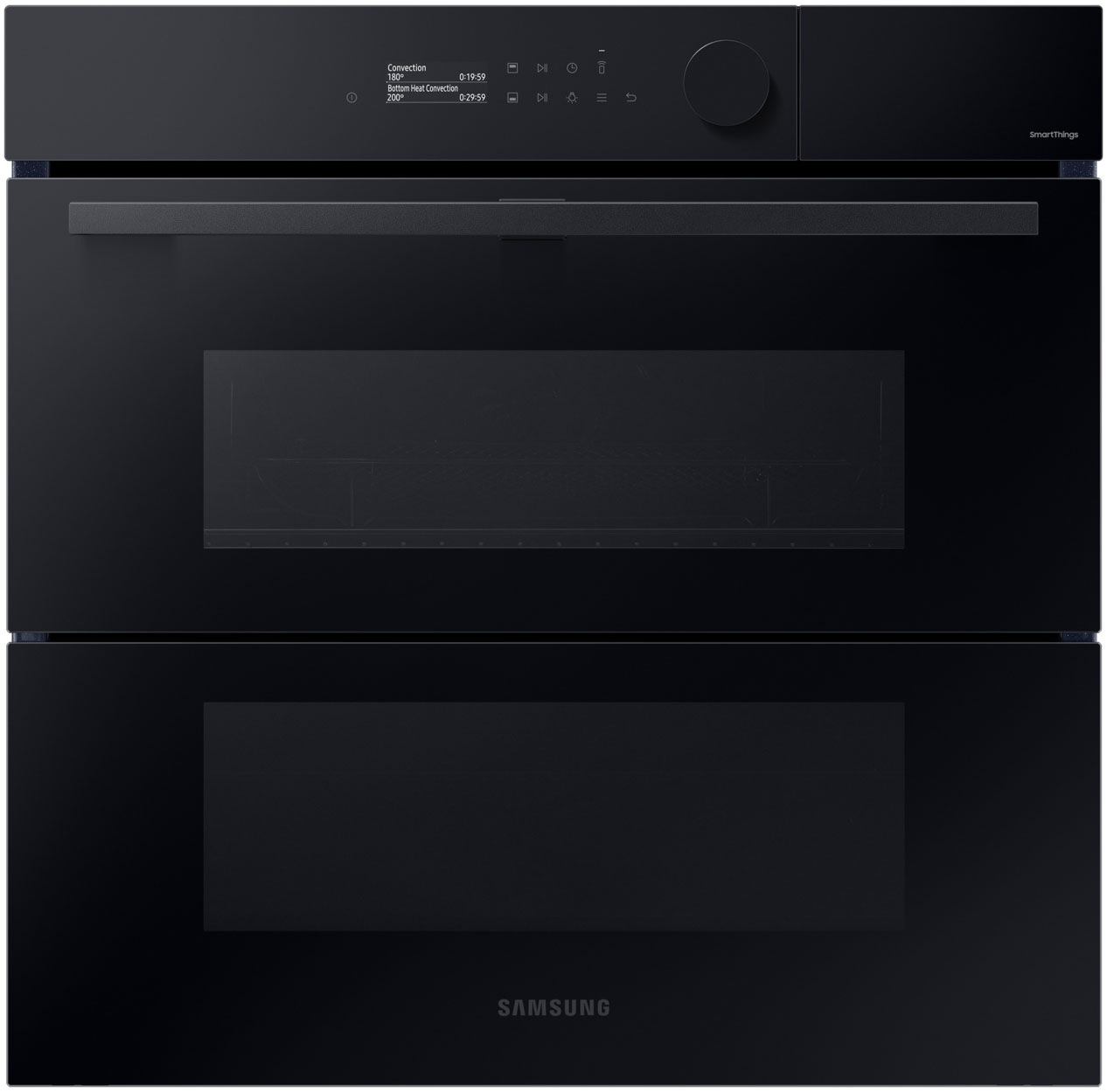 Samsung DualCook Flex Einbaubackofen, 76 ℓ, A+, Pyrolyse, Schwarzes Glas, Serie 5