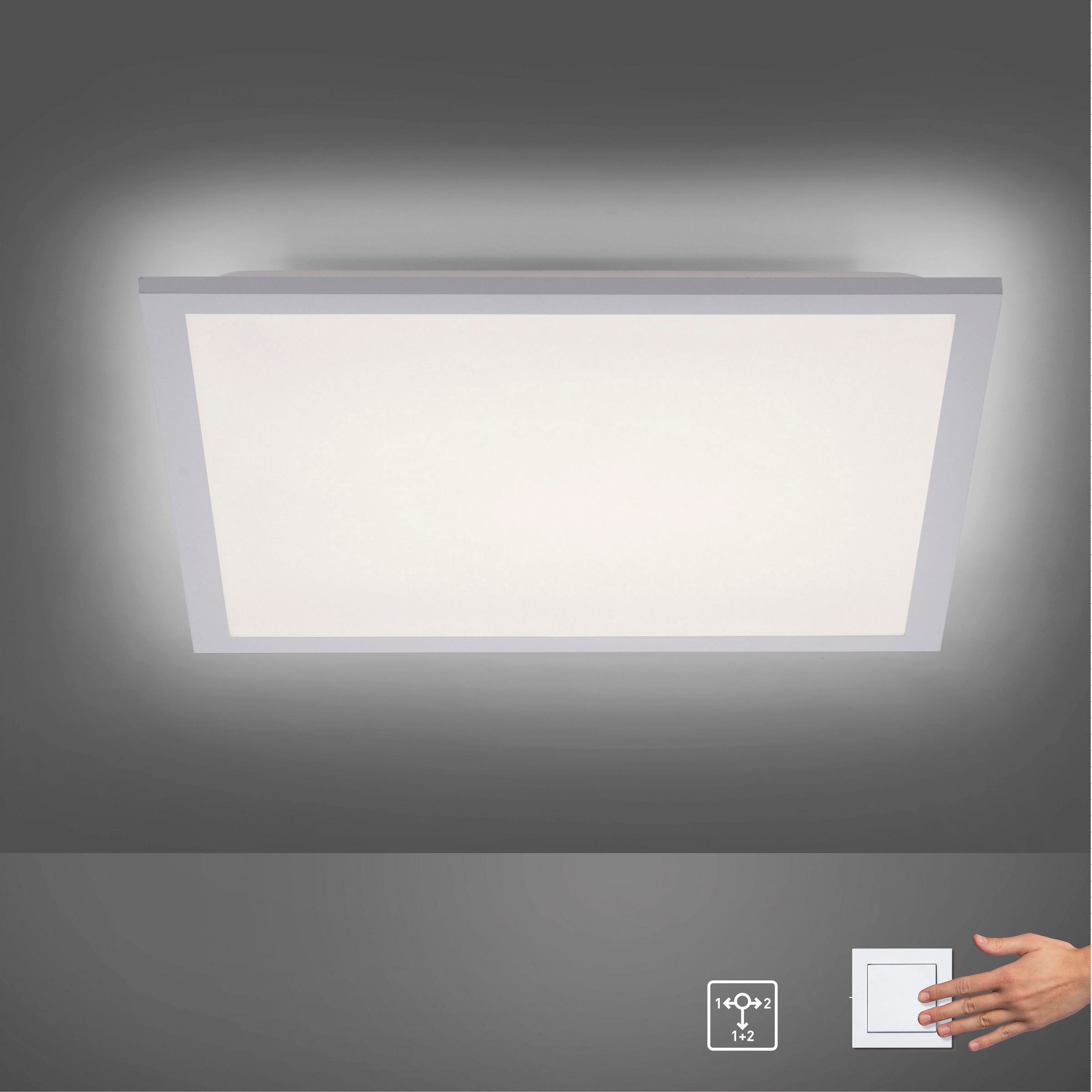 Leuchten Direkt LED Deckenleuchte Garantie 2 kaufen Jahren mit | »FLAT«, 3 XXL flammig-flammig, online Serienschalter
