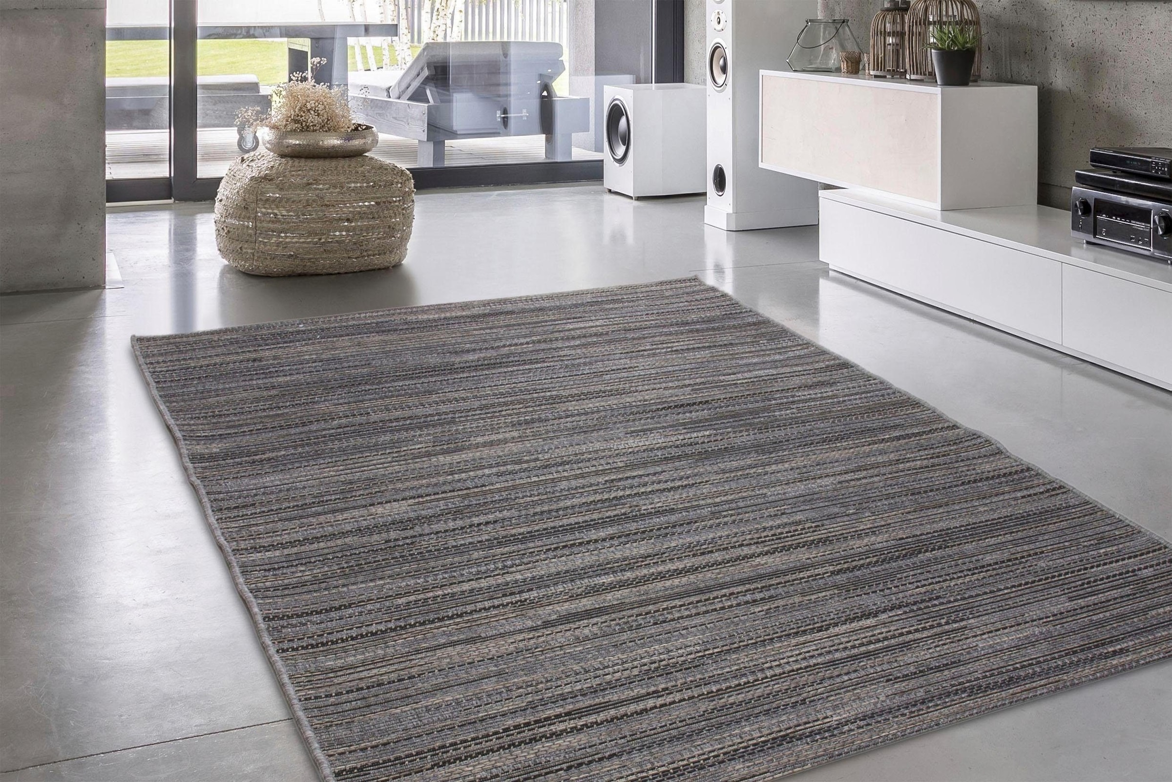 calo-deluxe Teppich »Perugia 1020« rechteckig 7 mm Höhe In- und Outdoor geeignet, Wohnzimmer