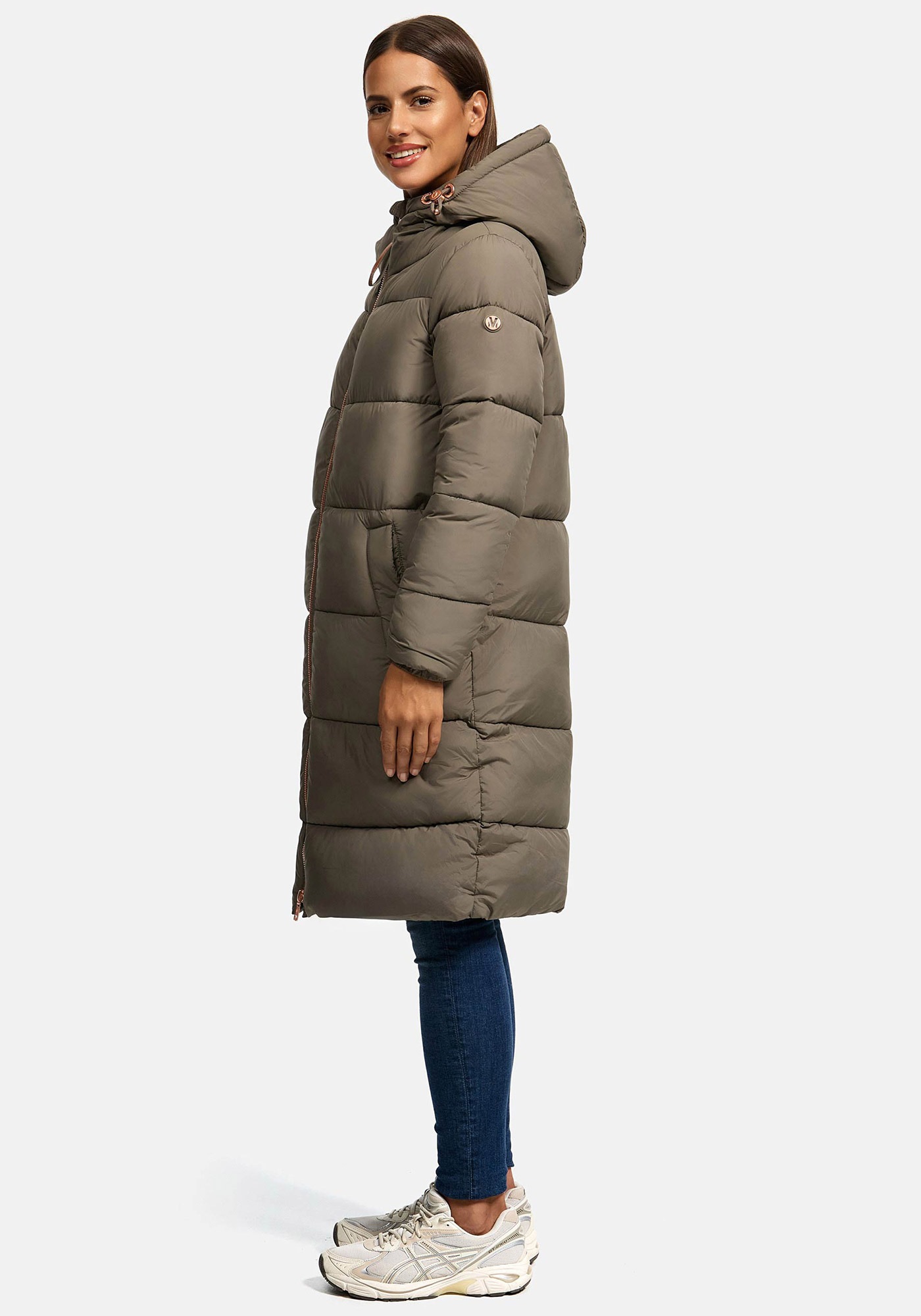Marikoo Winterjacke »Marikoo Nomadiaa lange Damen Winterjacke N024«