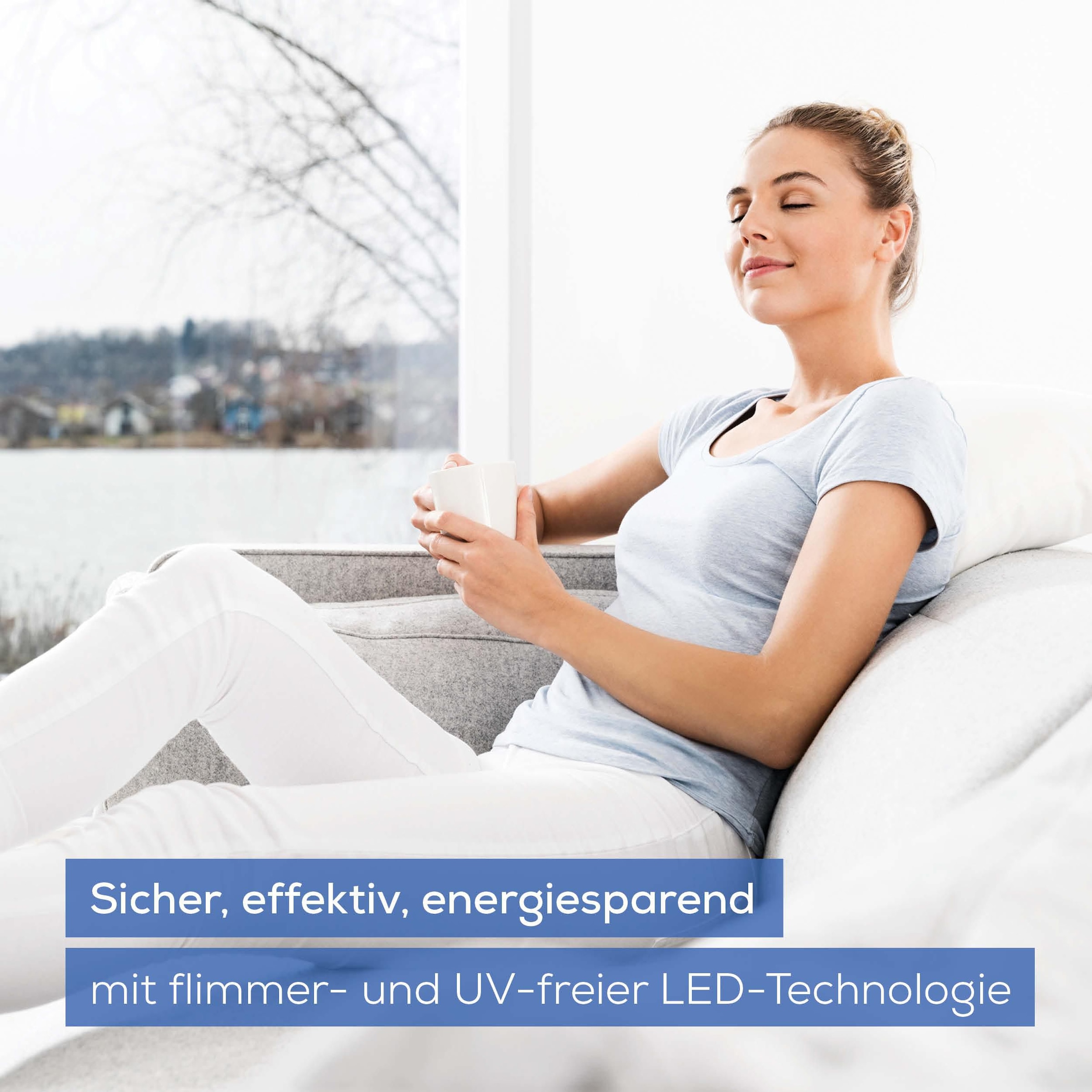 BEURER Tageslichtlampe »TL 80 Tageslichtleuchte zur Simulation von Tageslicht an dunklen Tagen«, 10.000 Lux Lichtstärke, Medizinprodukt, einfache Ein-Knopf-Anwendung