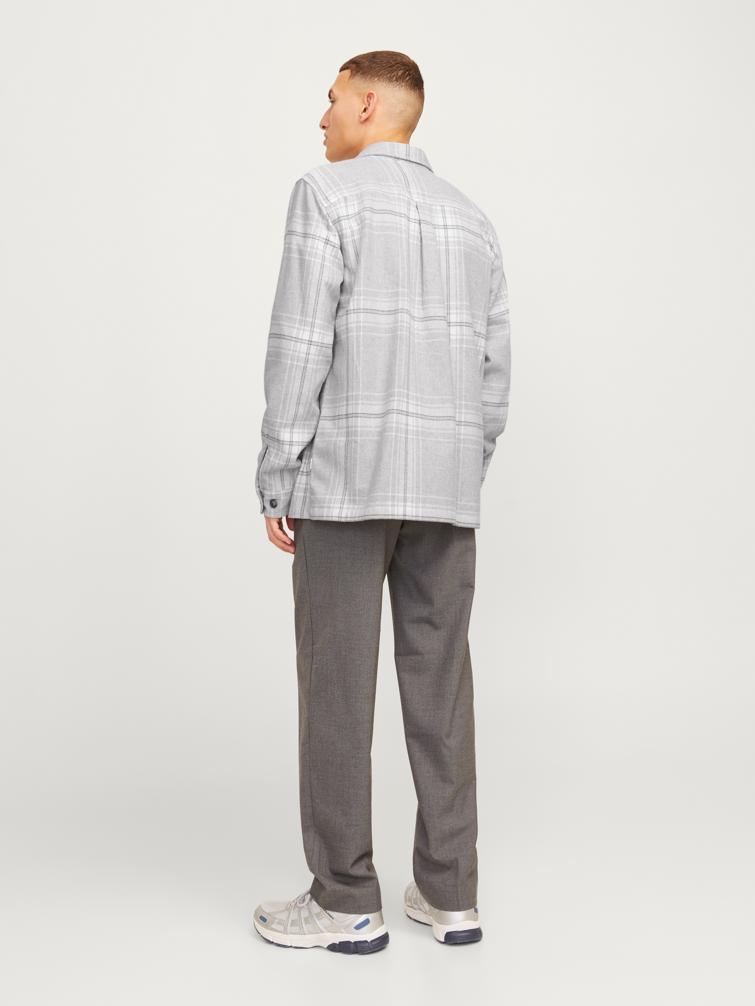 Jack & Jones Langarmhemd »JPRRAYMOND MELANGE CHECK LS OVERSHIRT SN«