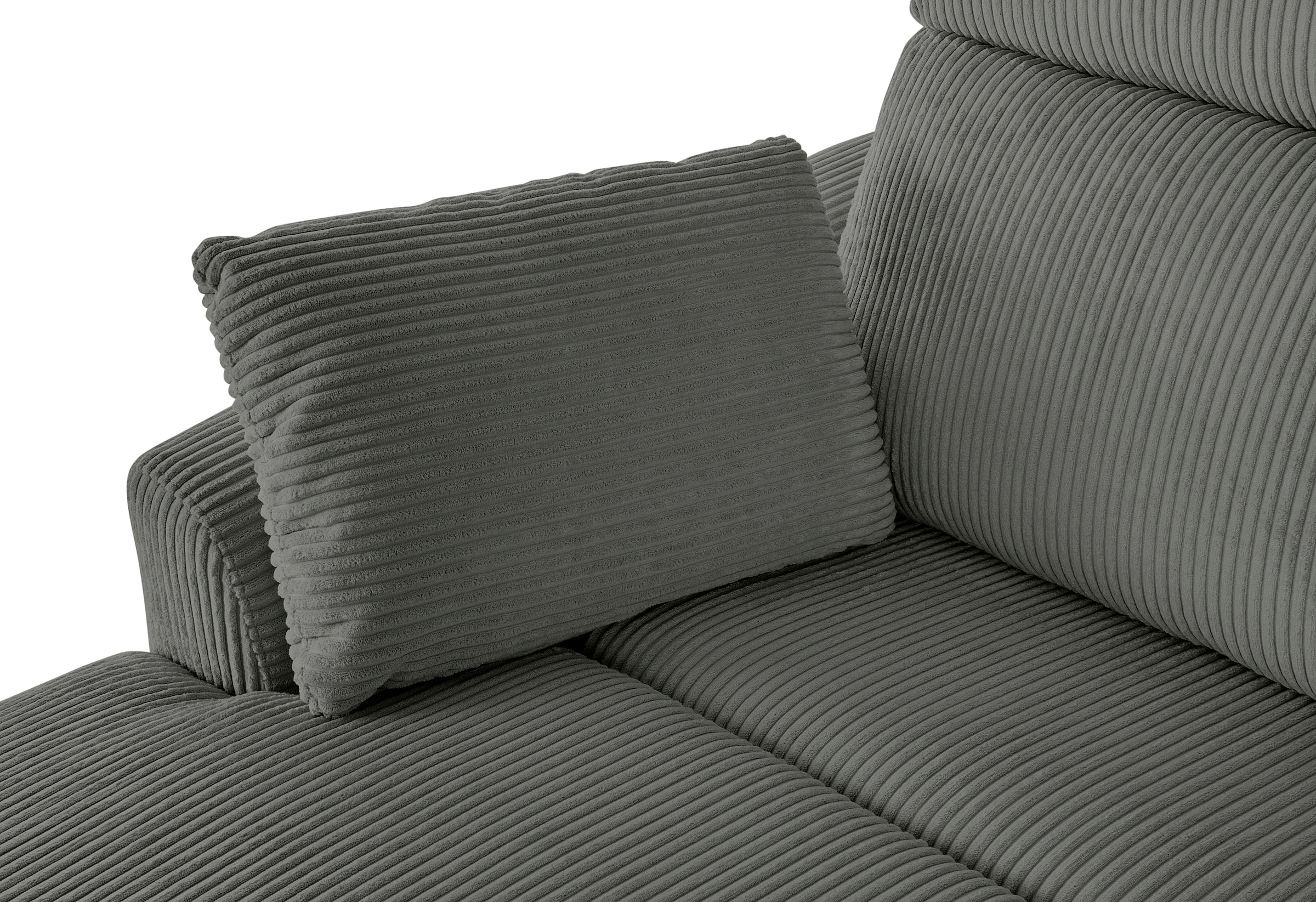 OTTO home Ecksofa »JENNA L-Form,  209cm - OTTO. Verlässliche Qualität.« manuelle o. elektrische Relaxfunktion, USB A/C, weicher Sitz, Cord.