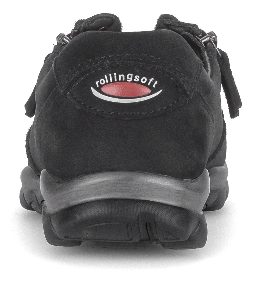 Gabor Rollingsoft Keilsneaker  , Freizeitschuh, Halbschuh, Schnürschuh mit Logo an der Ferse