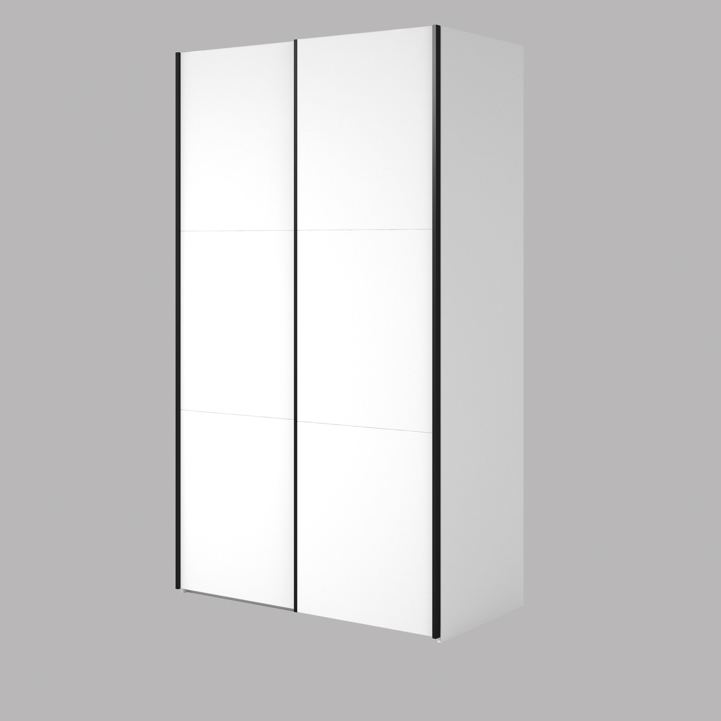 Home affaire Kleiderschrank »Eastvale, 120x64x210cm, ideal für kleine Räume oder Nischen«, Schrank mit Schwebetüren, FSC-zertifiziert, Metallgriffe