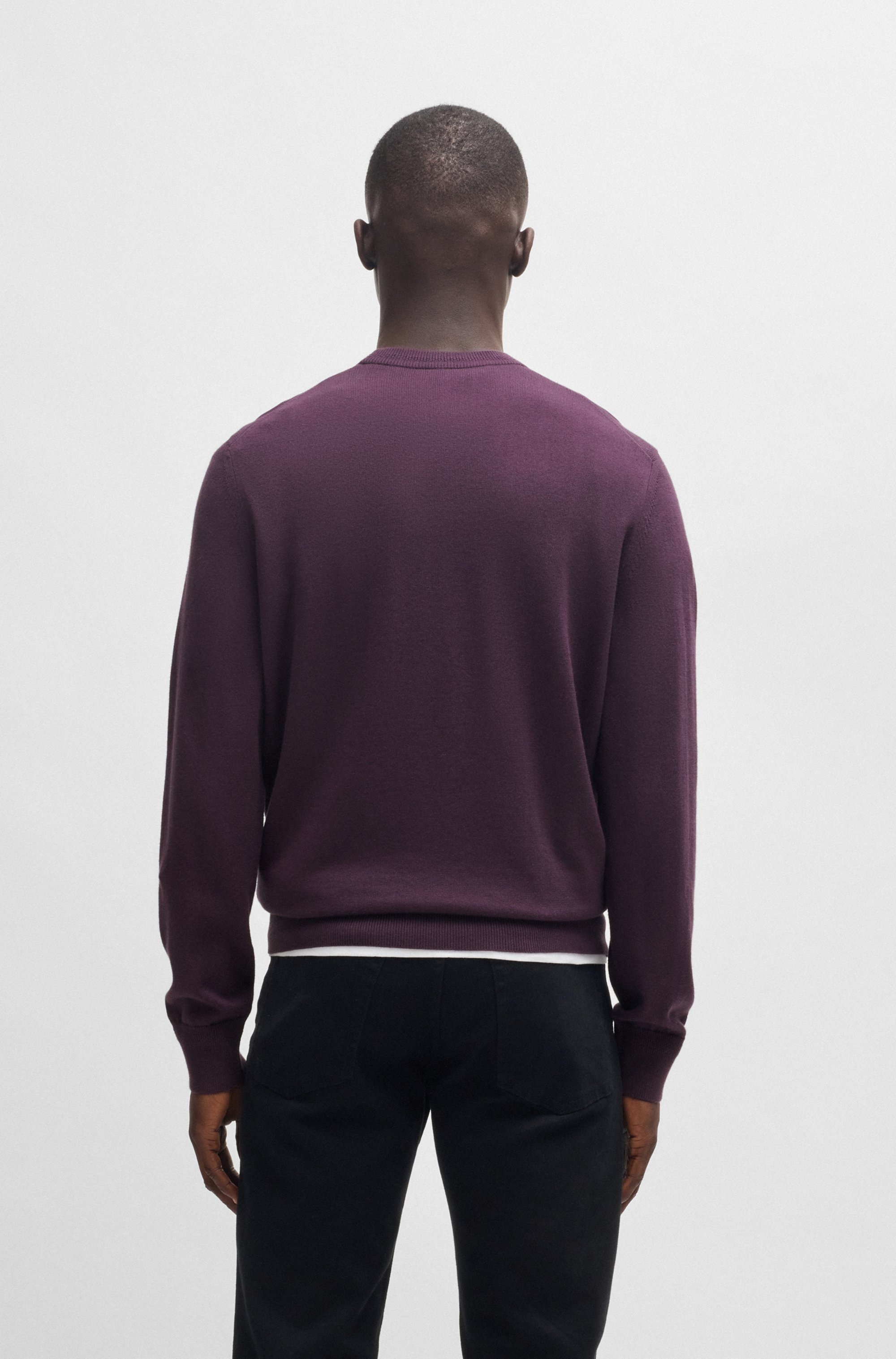 BOSS ORANGE Strickpullover »Kanovano_S 1026«, mit Rundhalsausschnitt