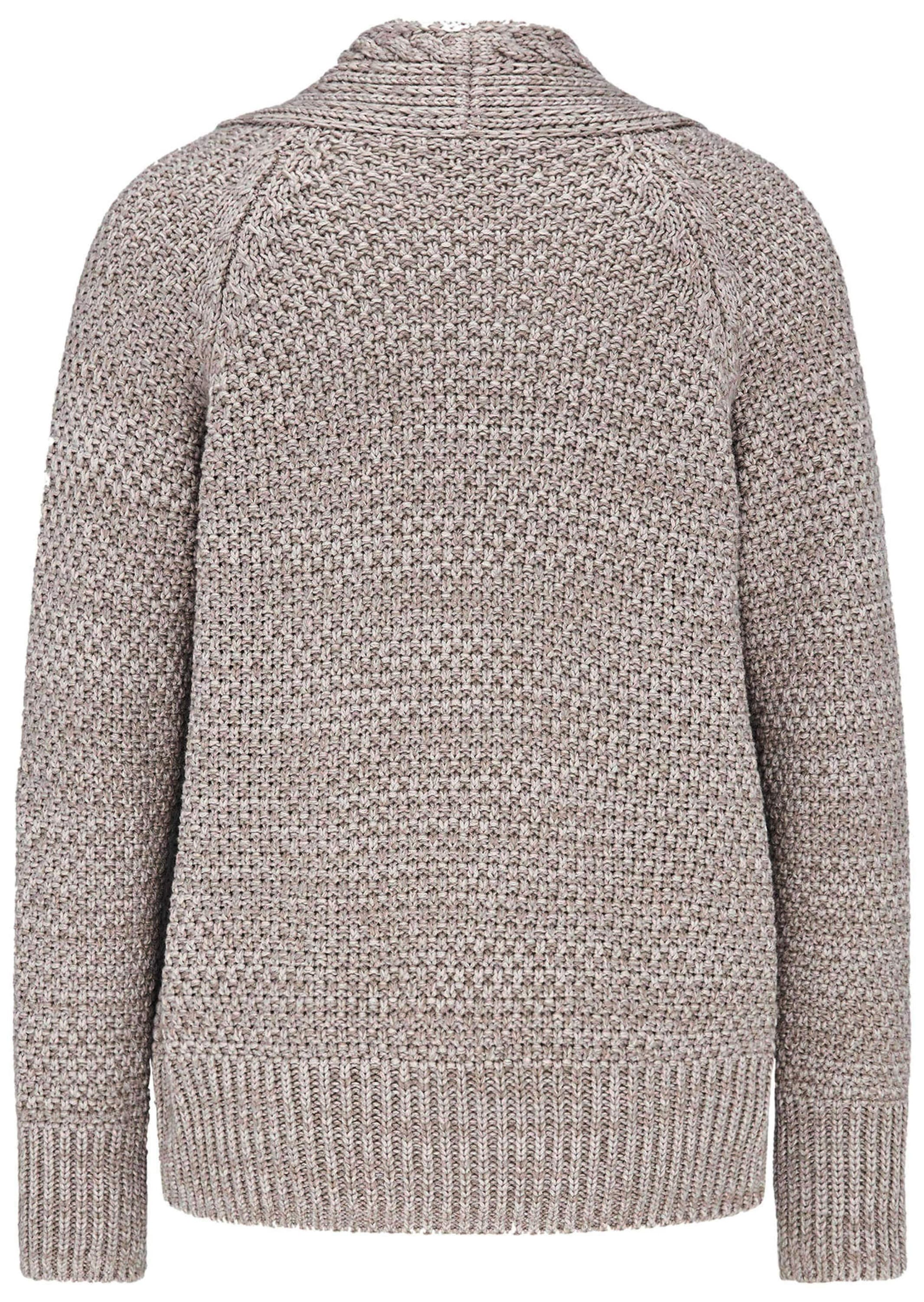 GOLDNER Strickjacke »Kurzgröße Zeitlose Strickjacke in Grobstrick« Ohne