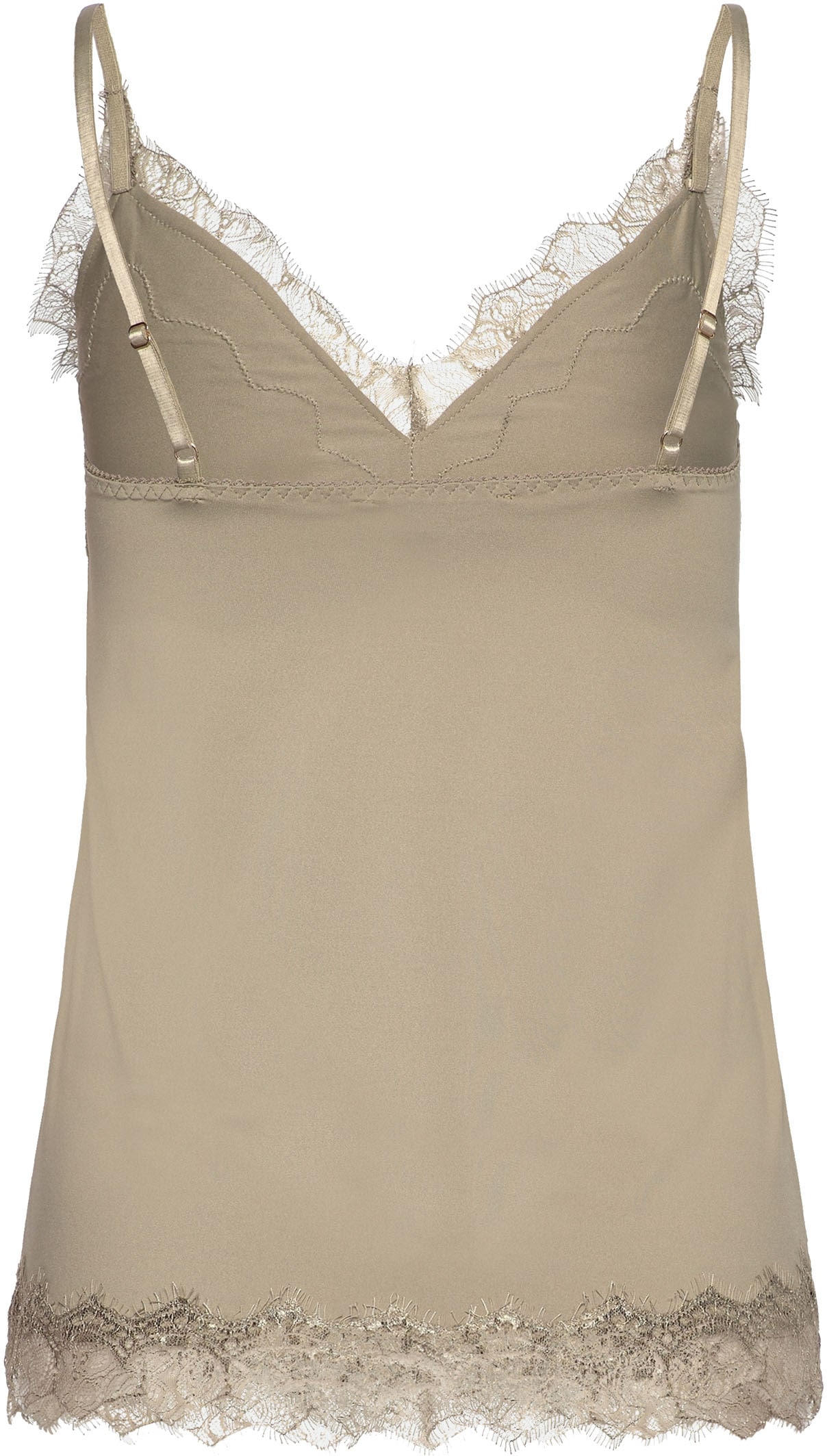 rosemunde Unterhemd »Billie Strap Top«, wunderschöner Vintage-Spitzenbesatz an Ausschnitt und Saum