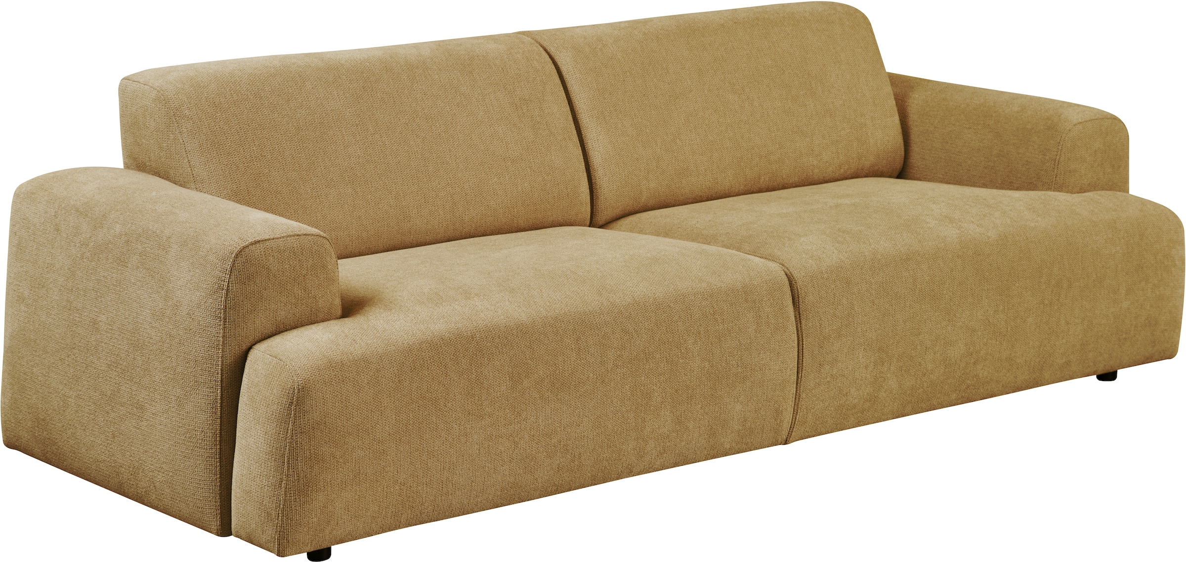 Home affaire 2,5-Sitzer »Linkka, Breite 217 cm« in einem weichen Chenille-Stoff, mit Wellenunterfederung