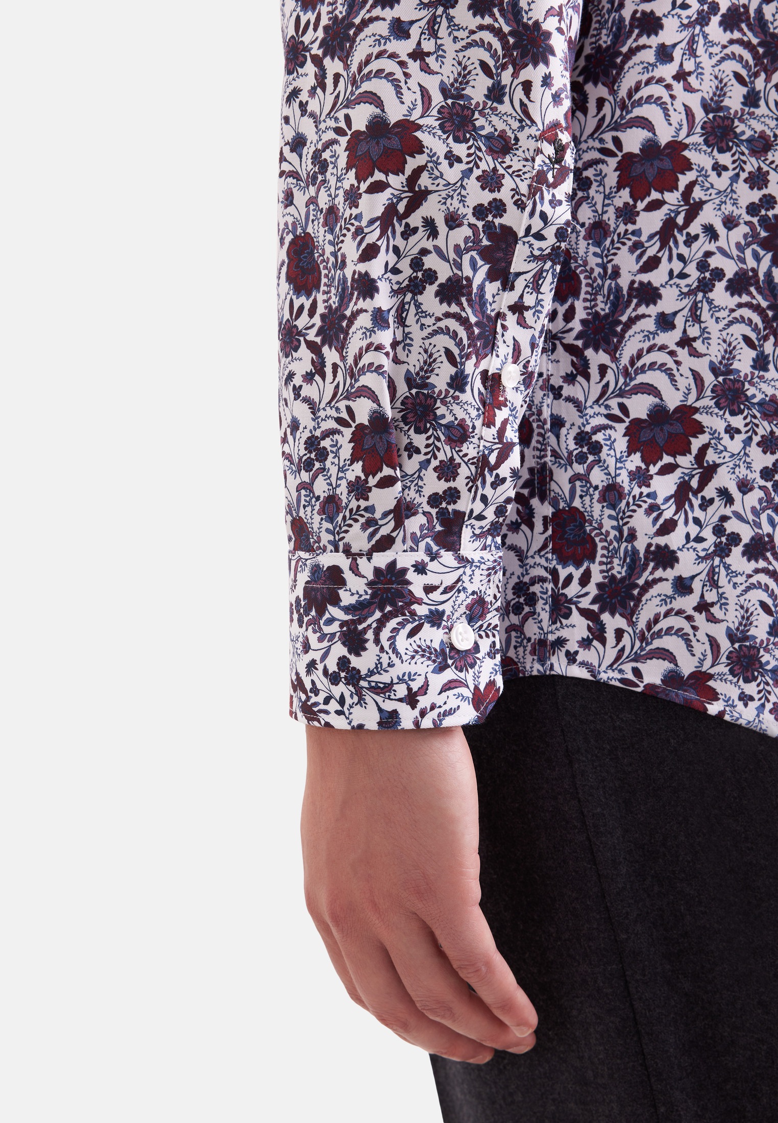 seidensticker Businesshemd »Schwarze Rose« Regular 1/1 Kentkragen Druck