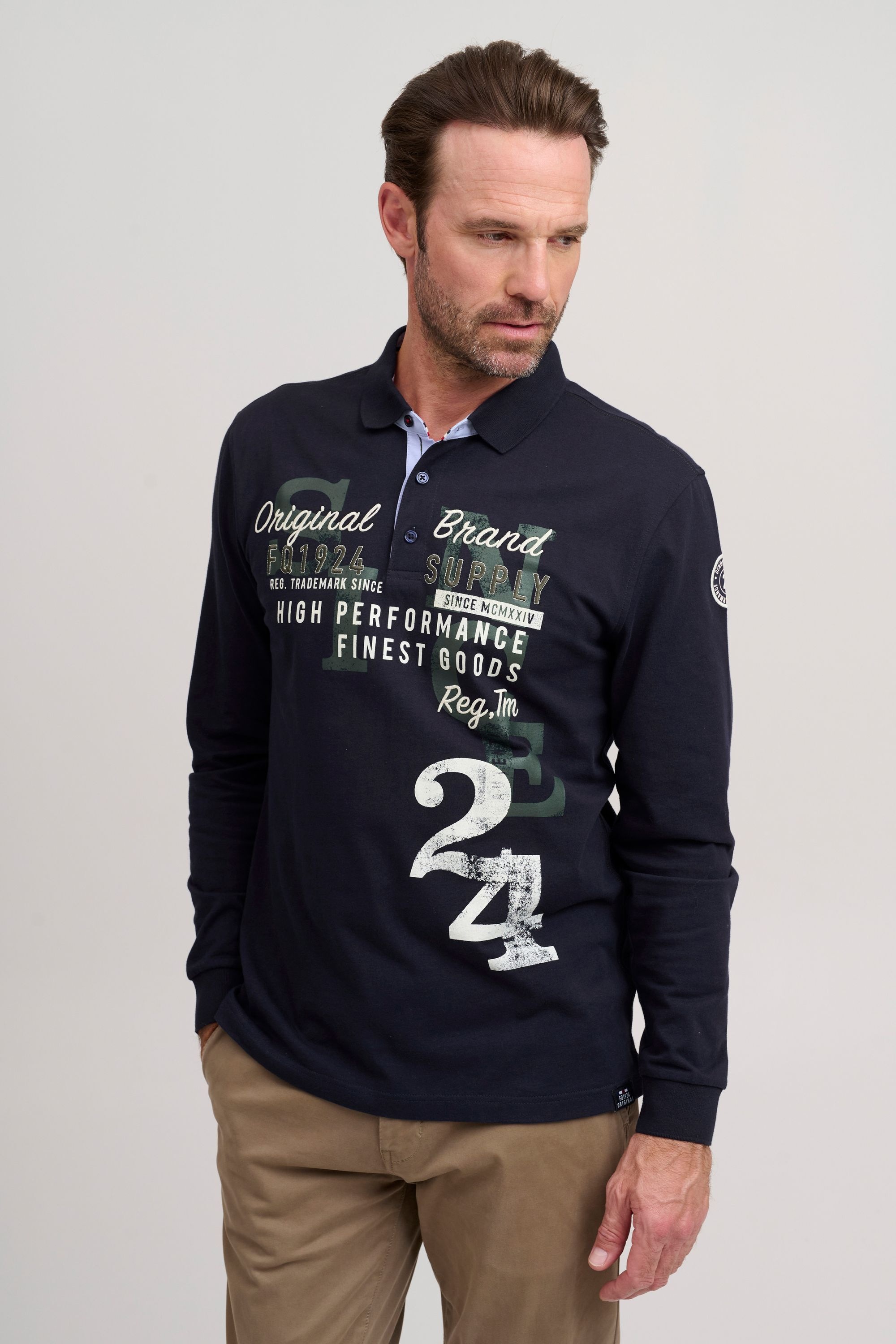 FQ1924 Langarm-Poloshirt »Langarm-Poloshirt FQRagnvald«