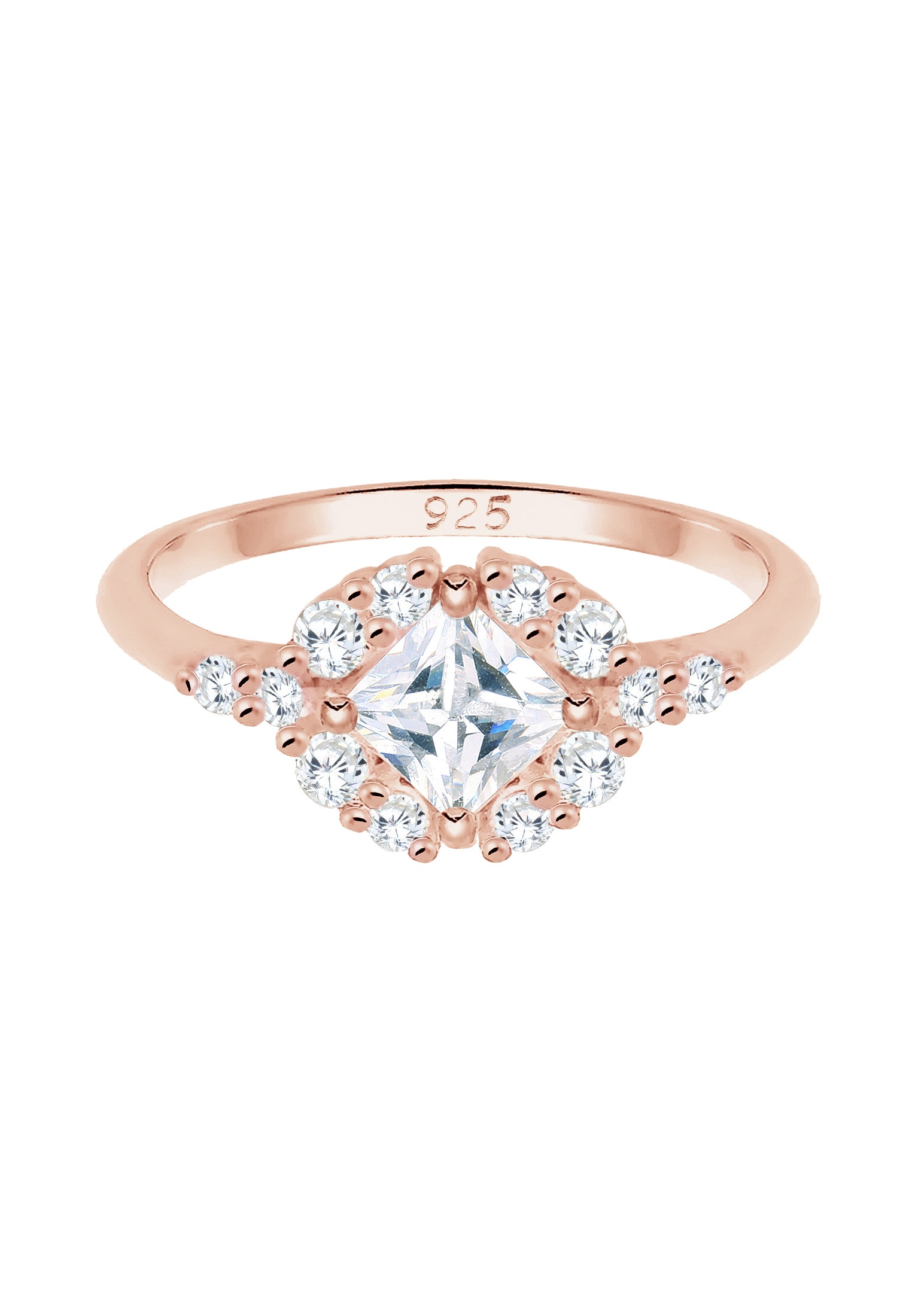 Elli Premium Verlobungsring »Ring Verlobungsring Zirkonia Weiß 925 Sterling Silber«