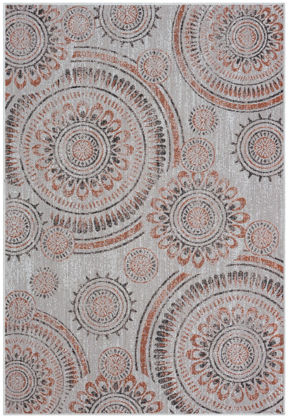 Myflair Möbel & Accessoires Teppich »Sonic Lagerräumung«, rechteckig, 6 mm Höhe, Ethno Design, Kreise, Outdoor geeignet, Balkon, Terrasse