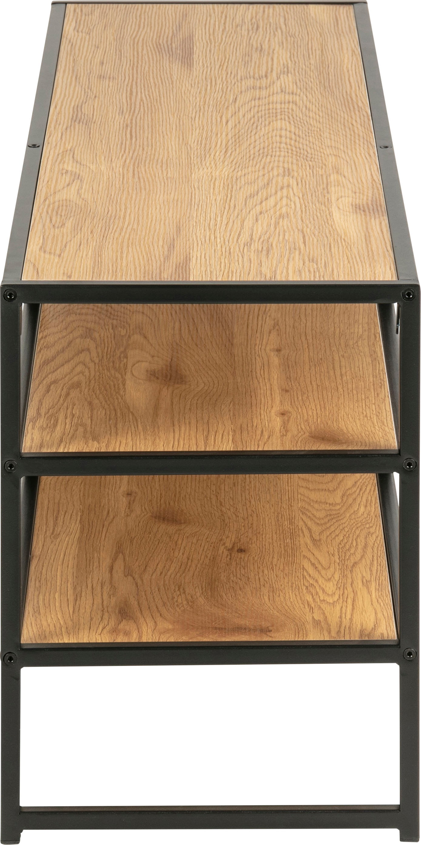 ACTONA GROUP TV-Schrank Metallgestell im Industrie-Look, 3 Einlegeböden, Breite 120 cm