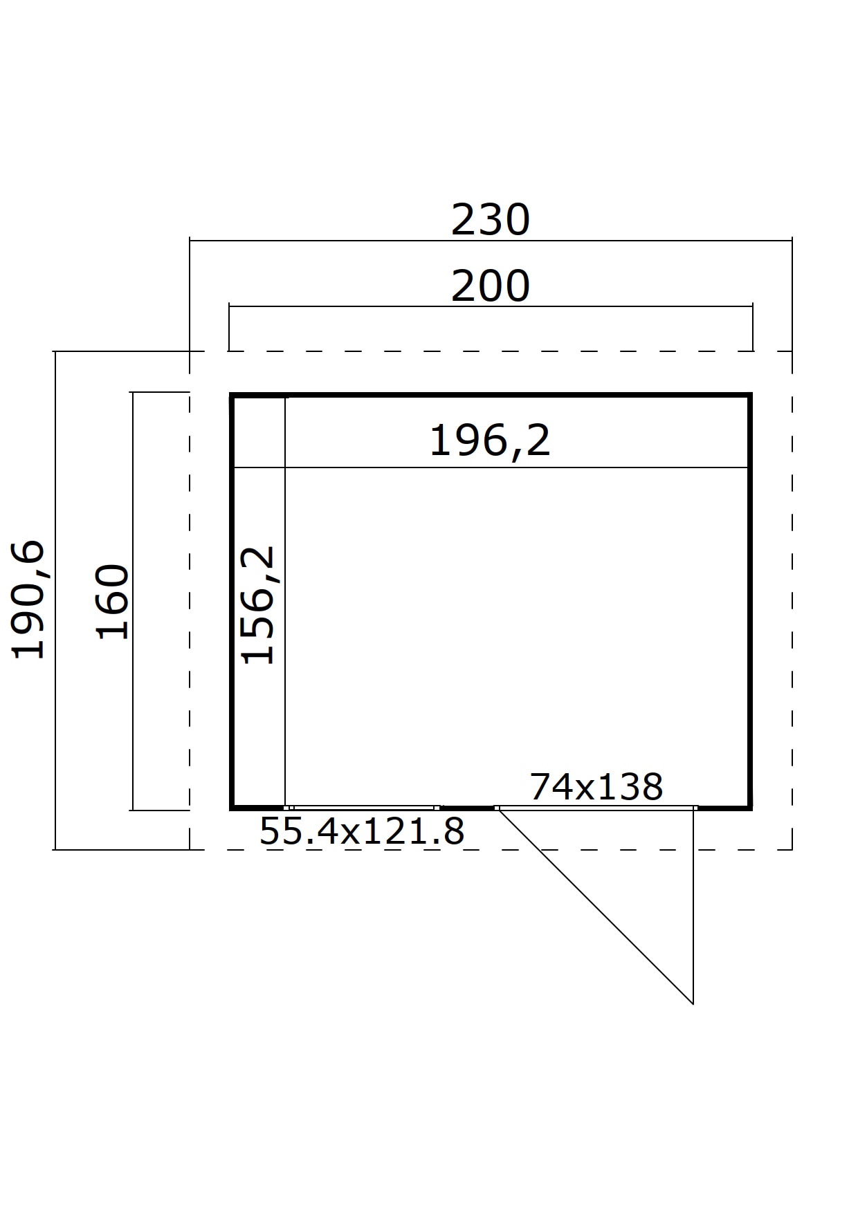 Nordic Holz Spielhaus »FLIPP« BxTxH: 230x191x188 cm
